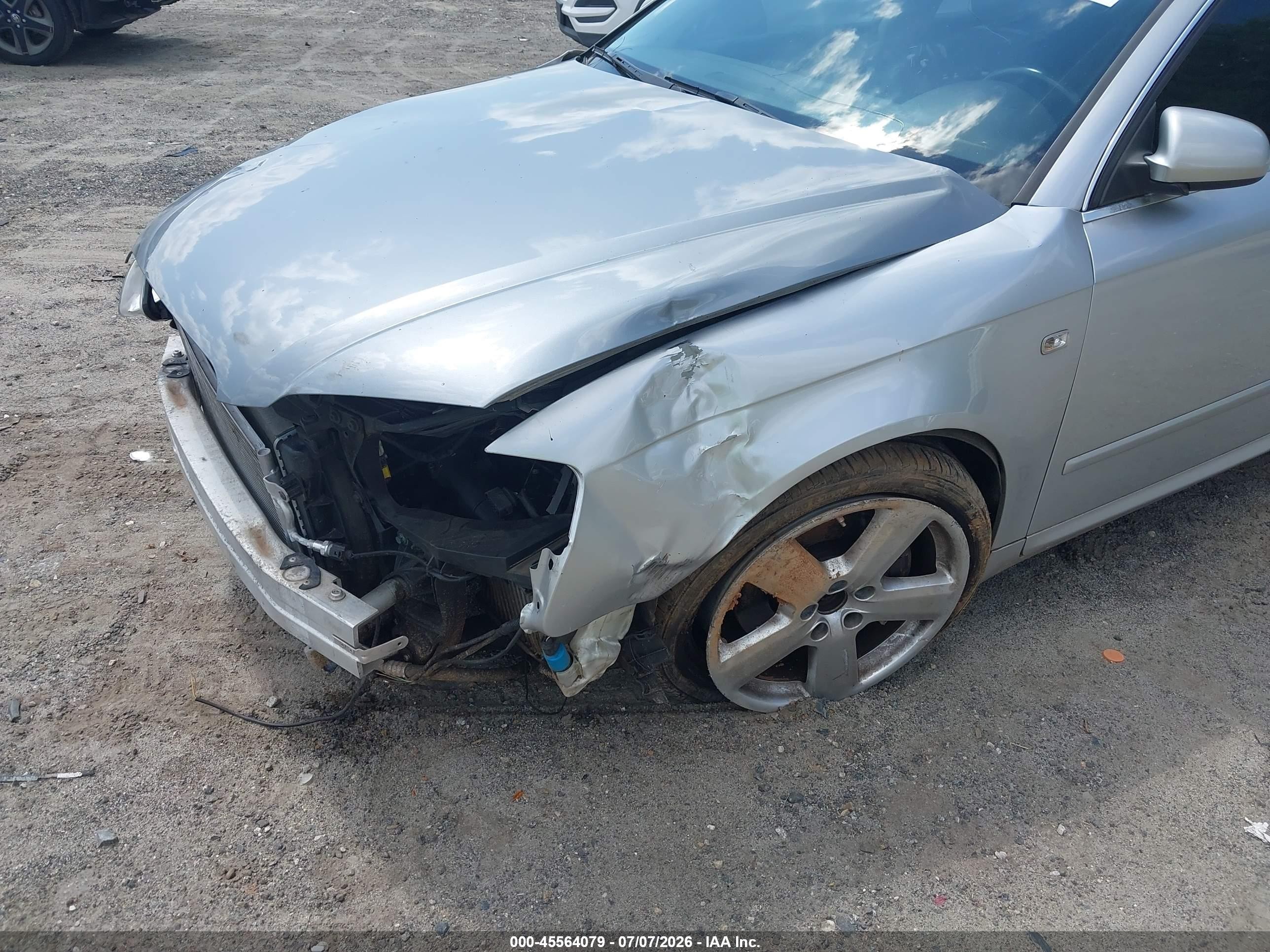 2006 Audi A4 2.0t Silver vin: WAUEF78E66A281010