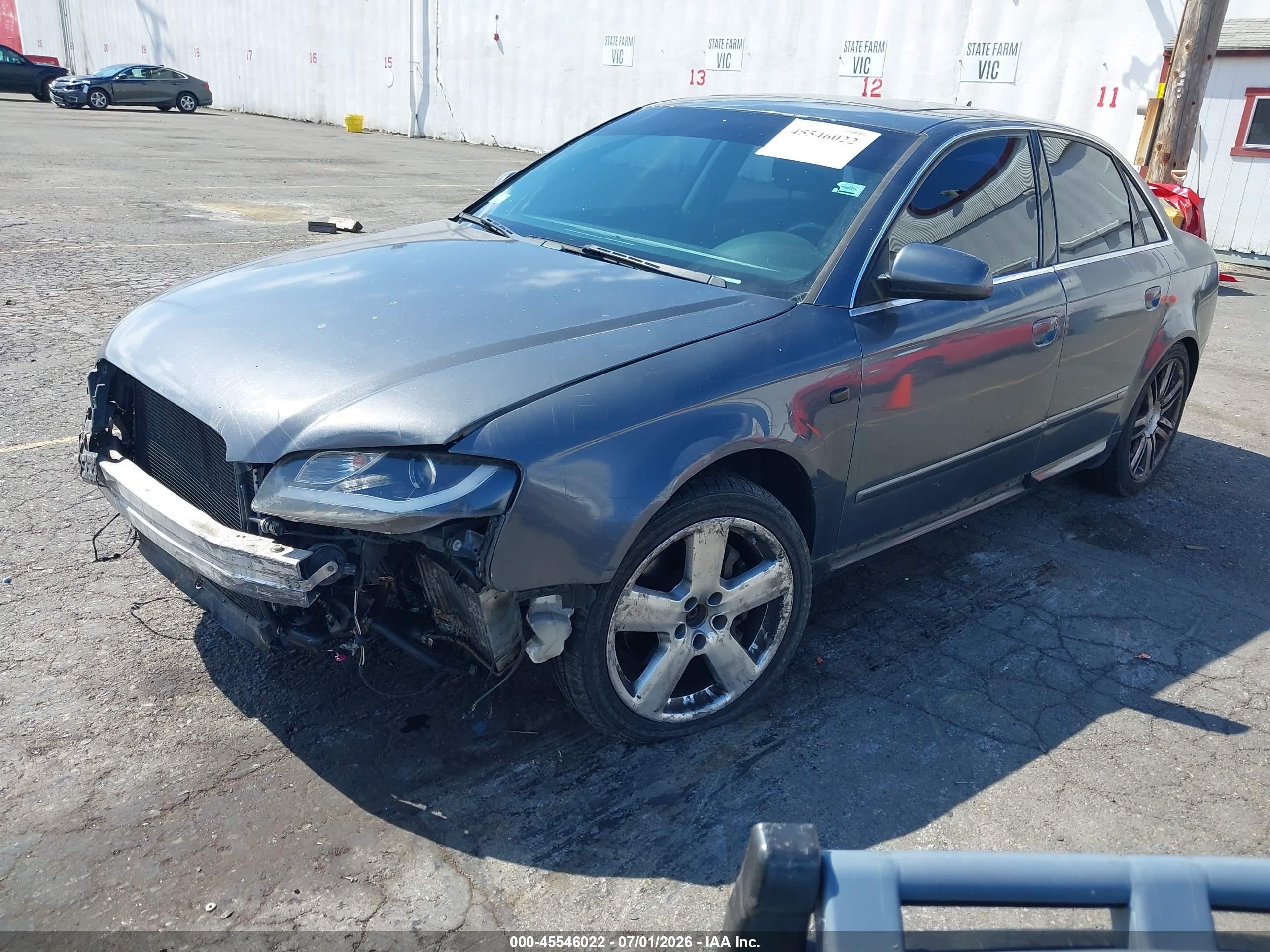 2008 Audi A4   Blue vin: WAUEF78E68A163624