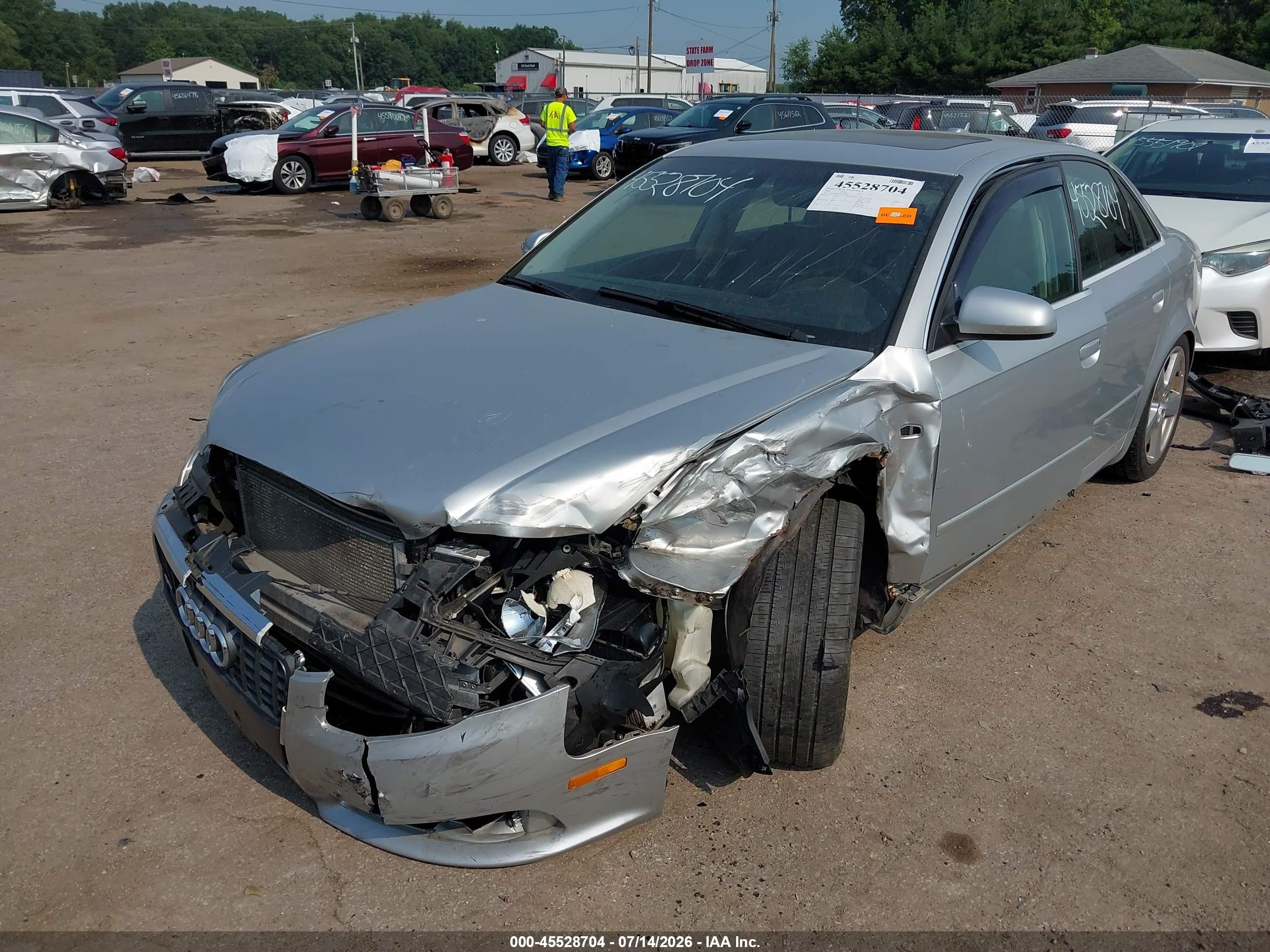 2006 Audi A4 2.0t Silver vin: WAUEF78EX6A032645