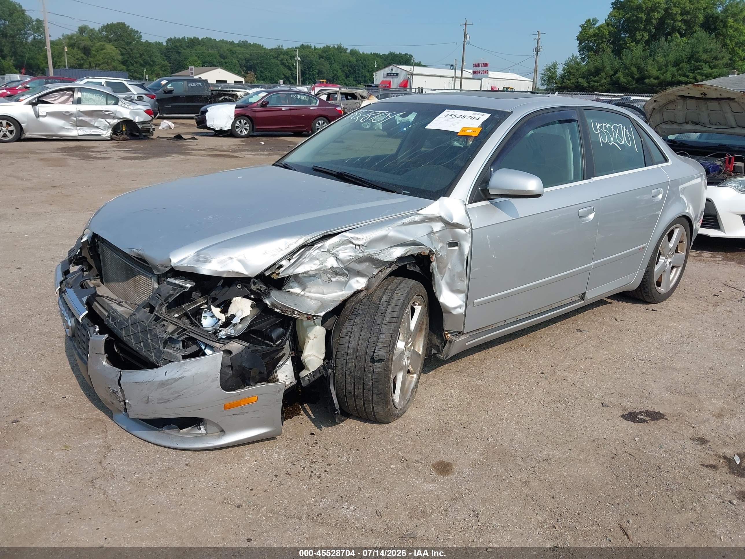 2006 Audi A4 2.0t Silver vin: WAUEF78EX6A032645