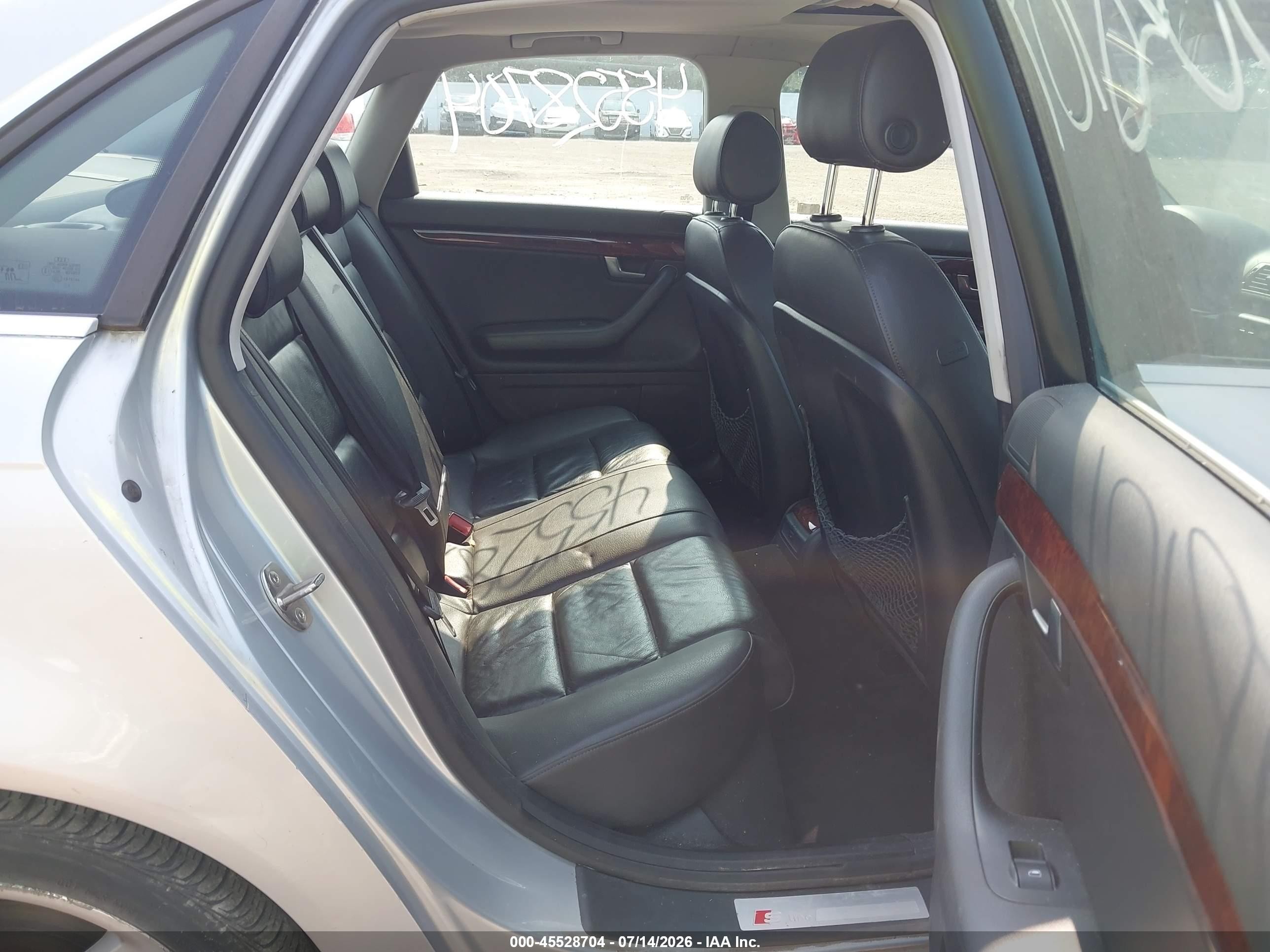 2006 Audi A4 2.0t Silver vin: WAUEF78EX6A032645