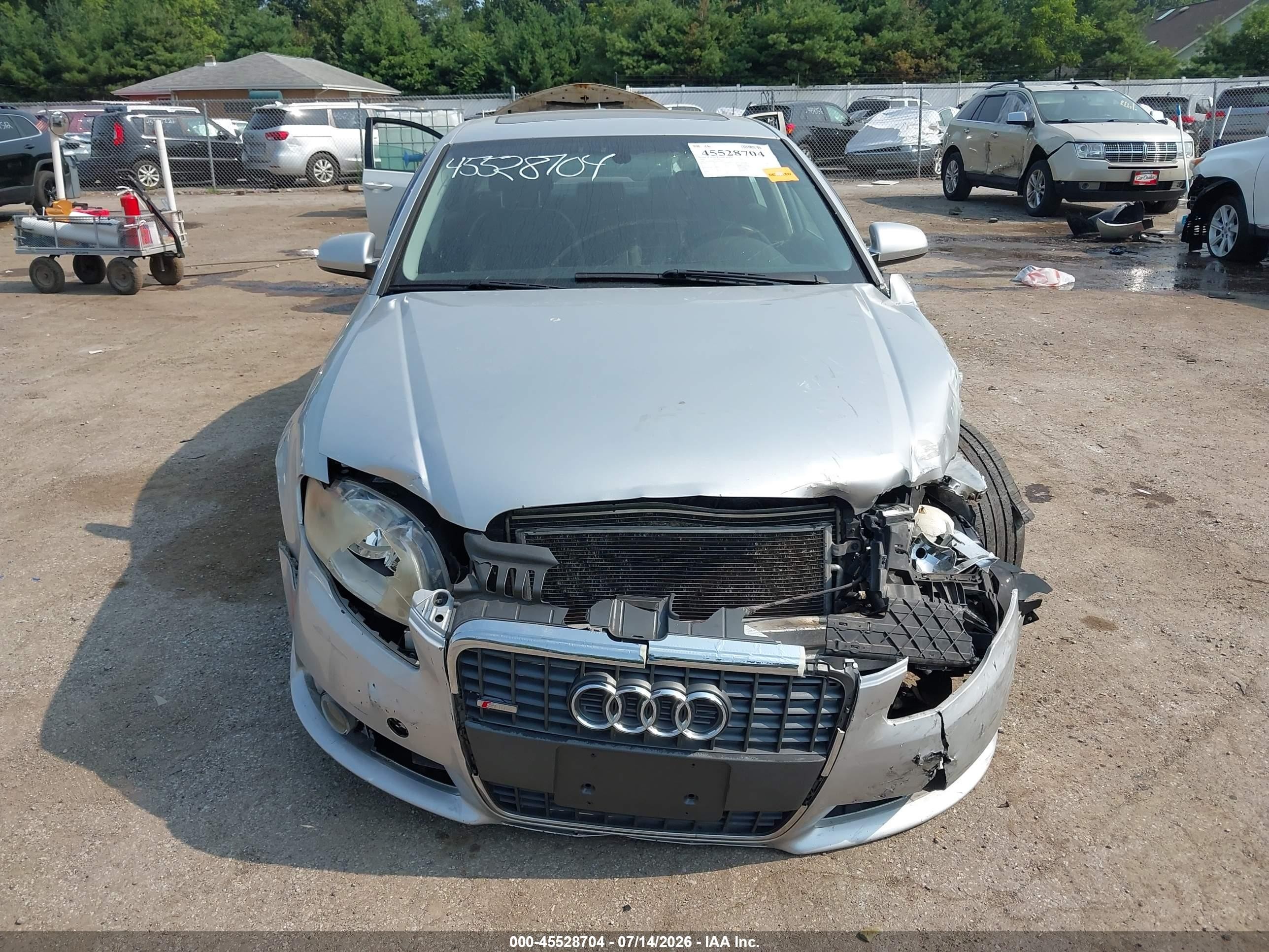 2006 Audi A4 2.0t Silver vin: WAUEF78EX6A032645