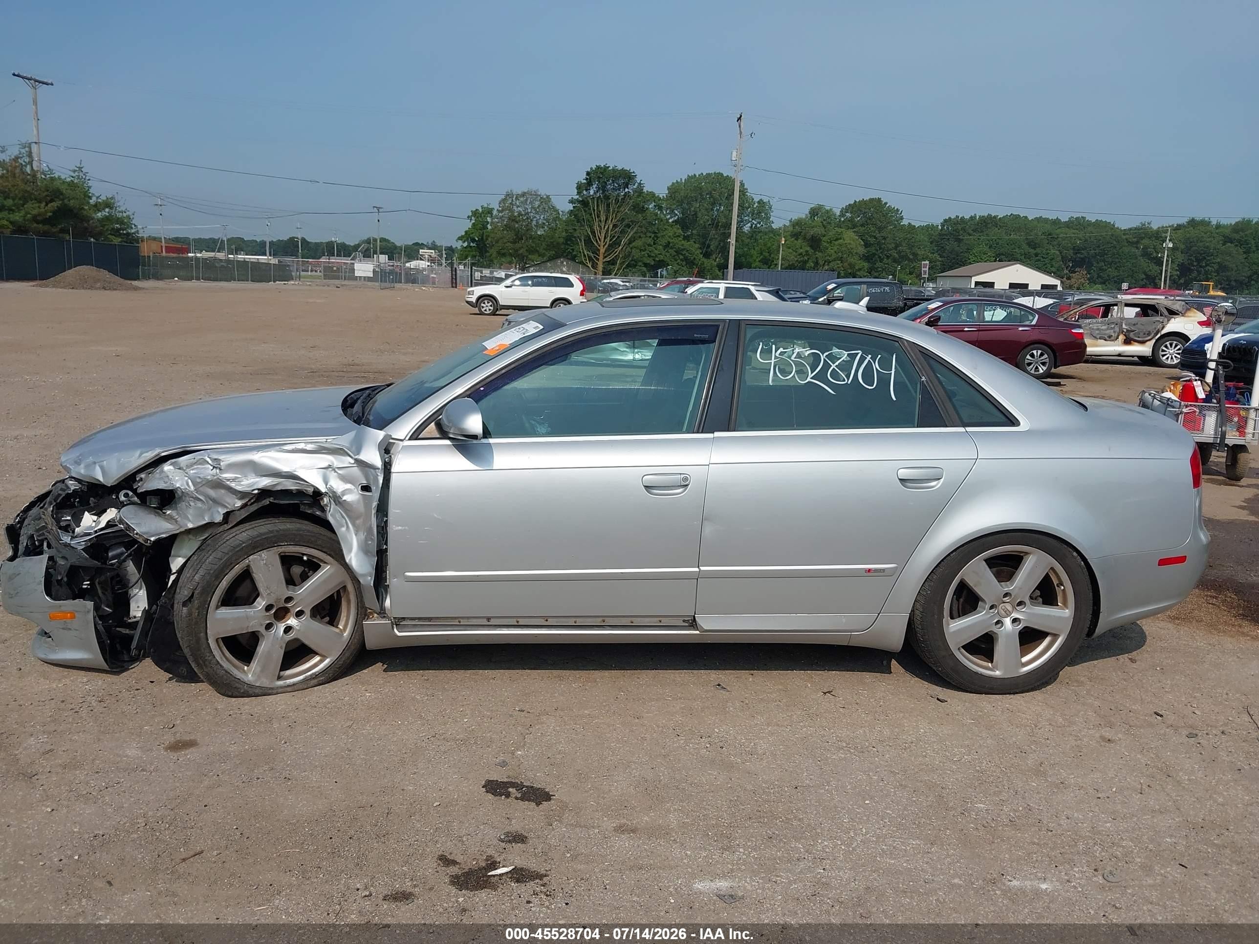 2006 Audi A4 2.0t Silver vin: WAUEF78EX6A032645