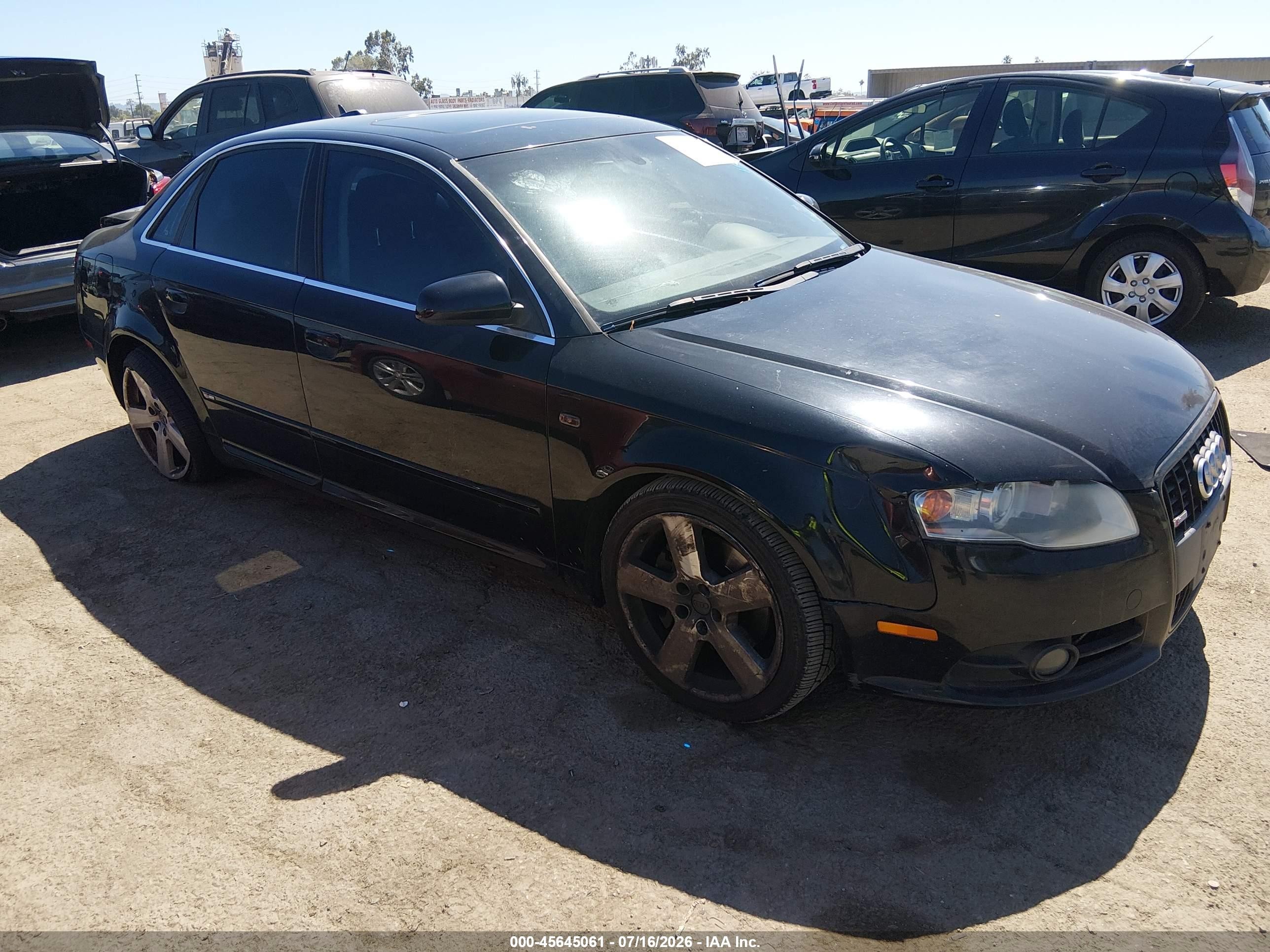2006 Audi A4 2.0t Black vin: WAUEF78EX6A256059