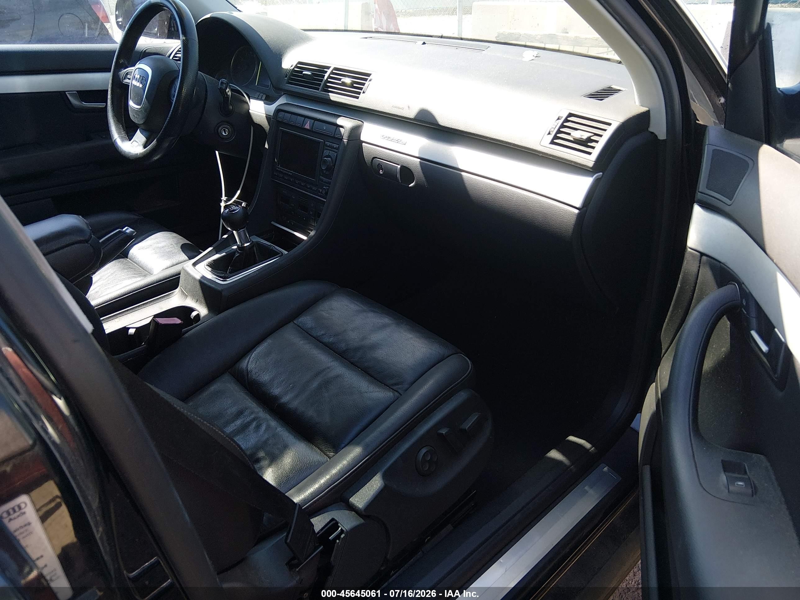 2006 Audi A4 2.0t Black vin: WAUEF78EX6A256059