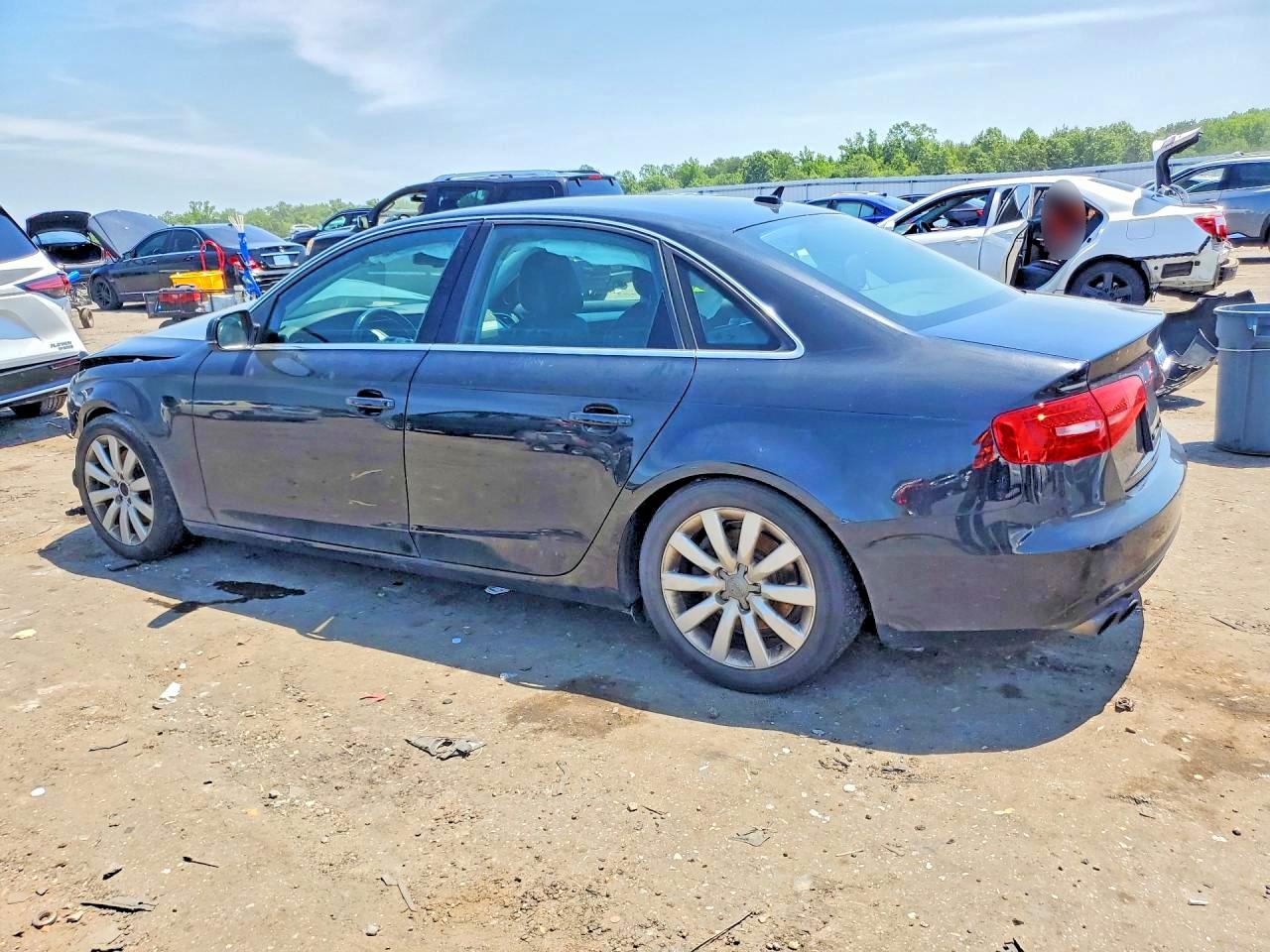 2013 Audi A4 Premium Plus Black vin: WAUEFAFL0DA130594