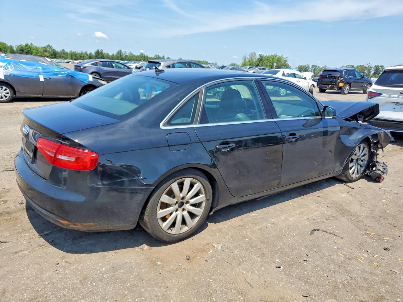 2013 Audi A4 Premium Plus Black vin: WAUEFAFL0DA130594