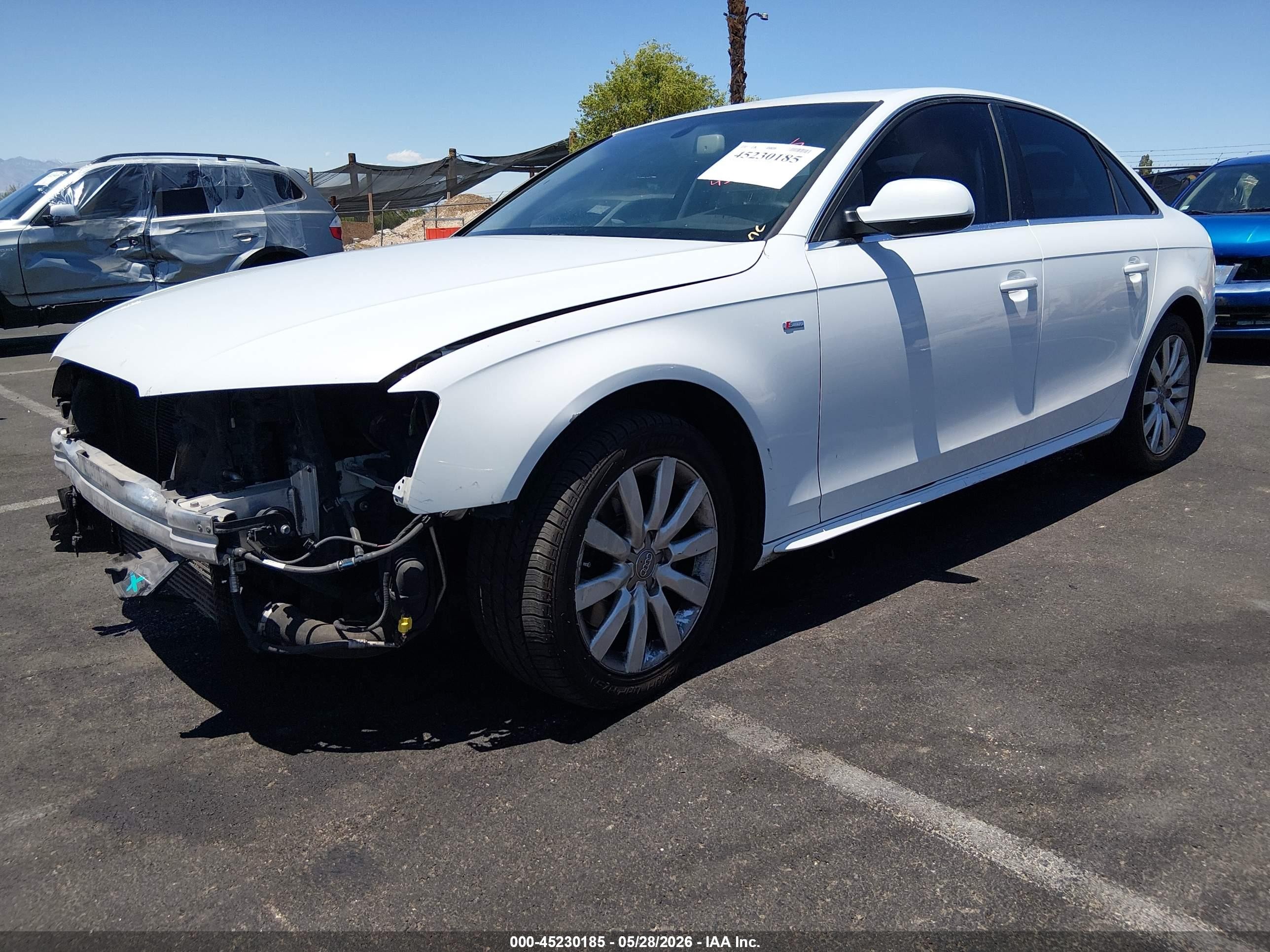 2014 Audi A4 2.0t Premium White vin: WAUEFAFL0EN007372
