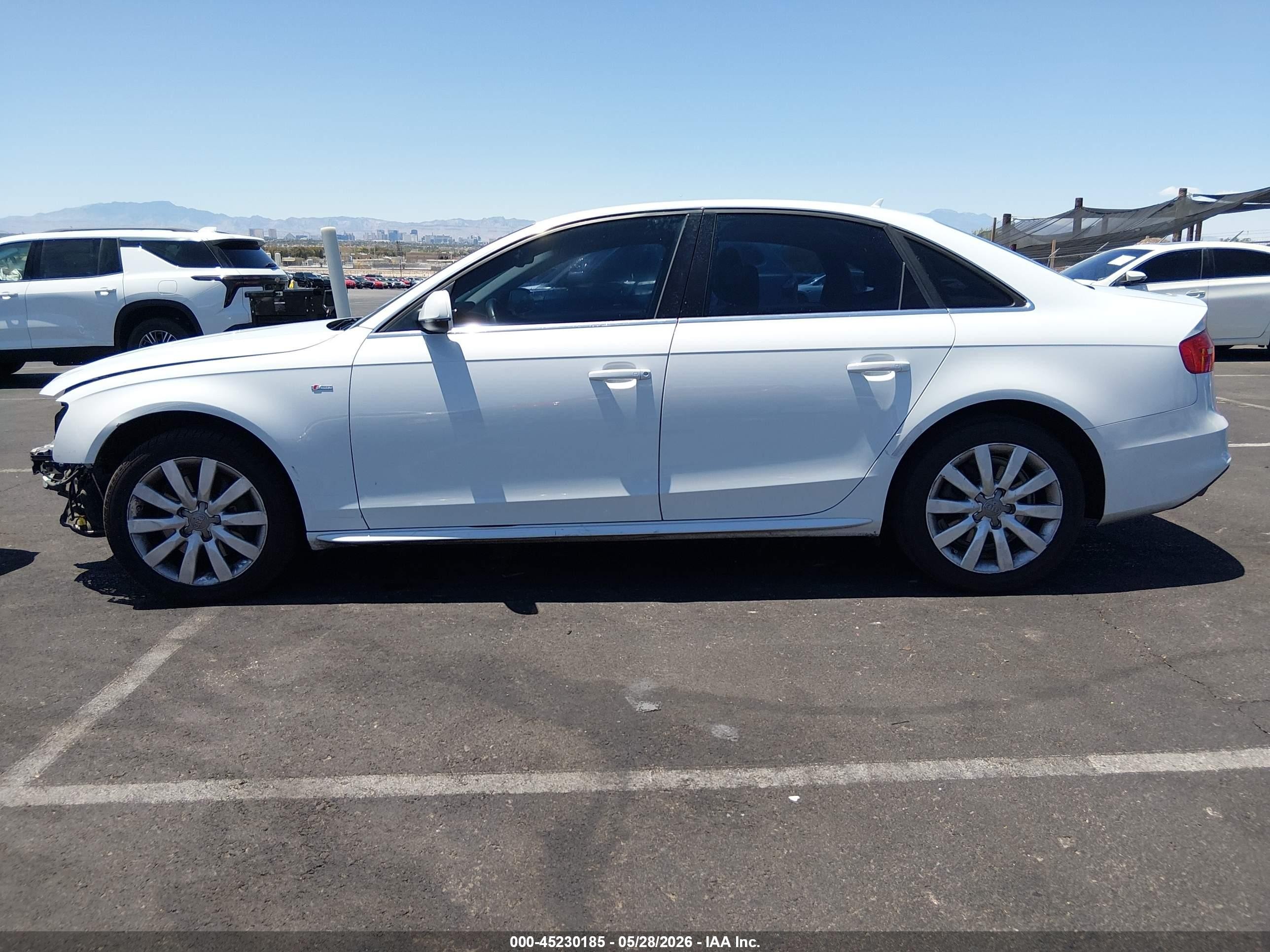 2014 Audi A4 2.0t Premium White vin: WAUEFAFL0EN007372