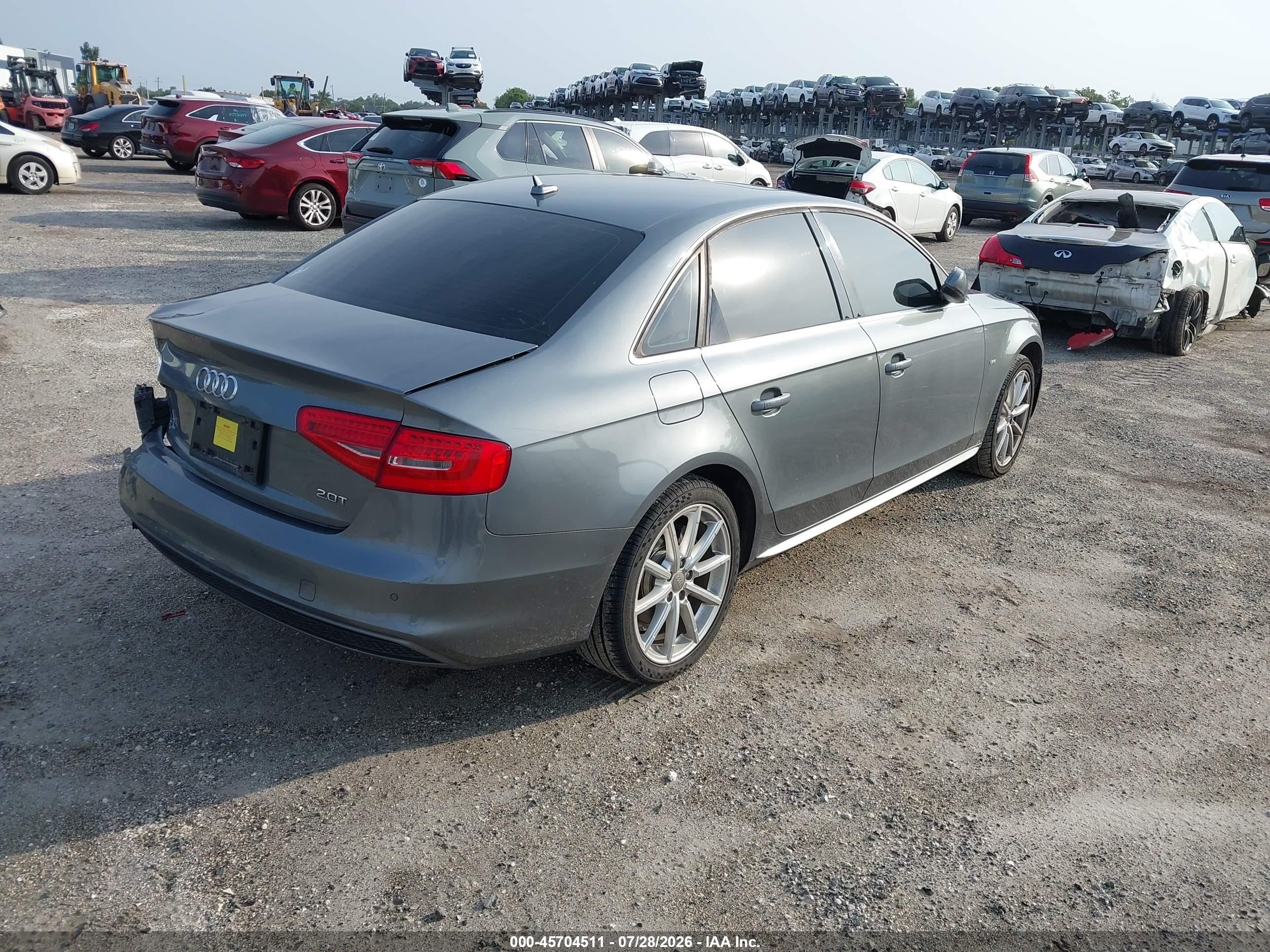 2014 Audi A4 2.0t Premium Gray vin: WAUEFAFL1EN039232