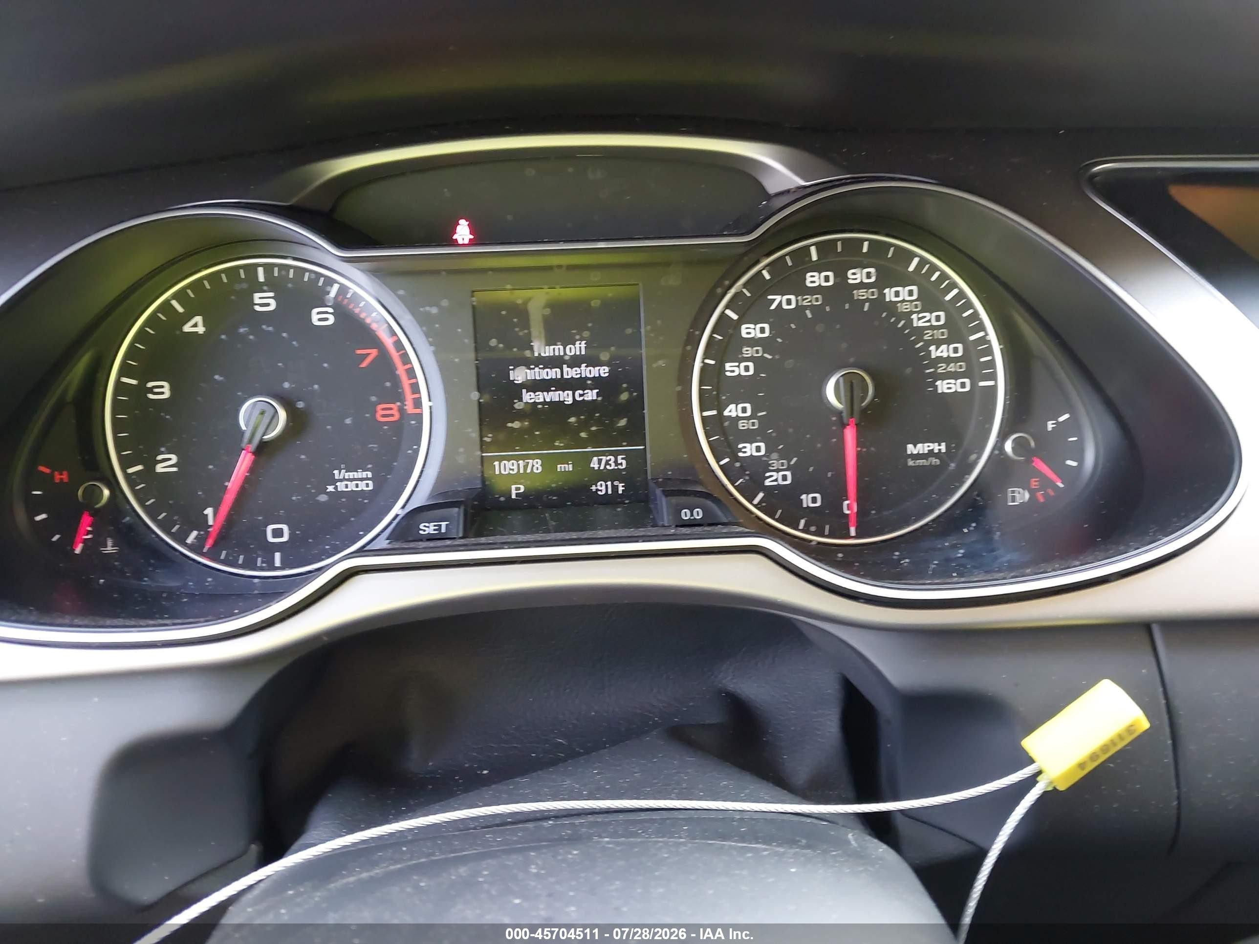 2014 Audi A4 2.0t Premium Gray vin: WAUEFAFL1EN039232