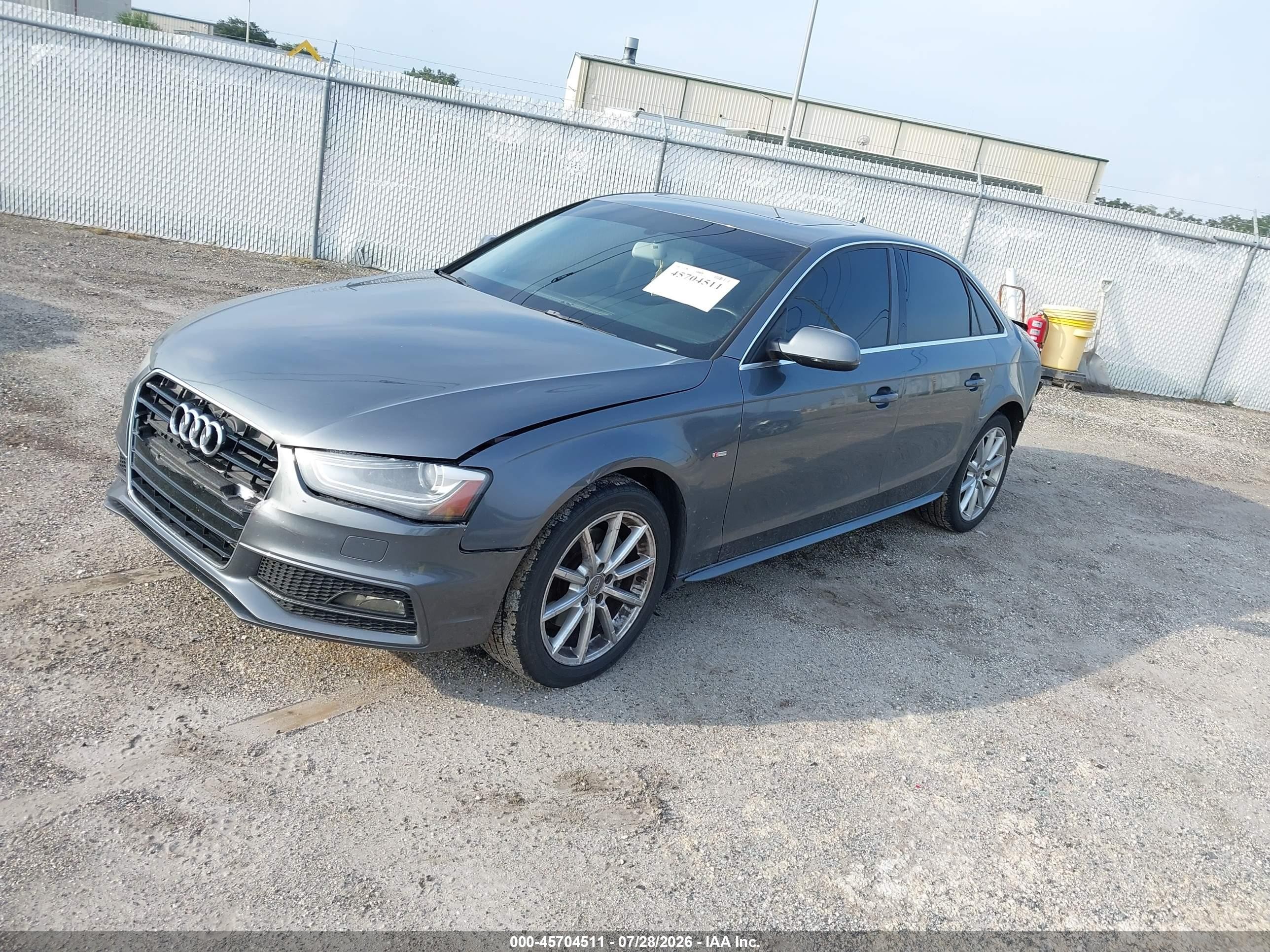 2014 Audi A4 2.0t Premium Gray vin: WAUEFAFL1EN039232