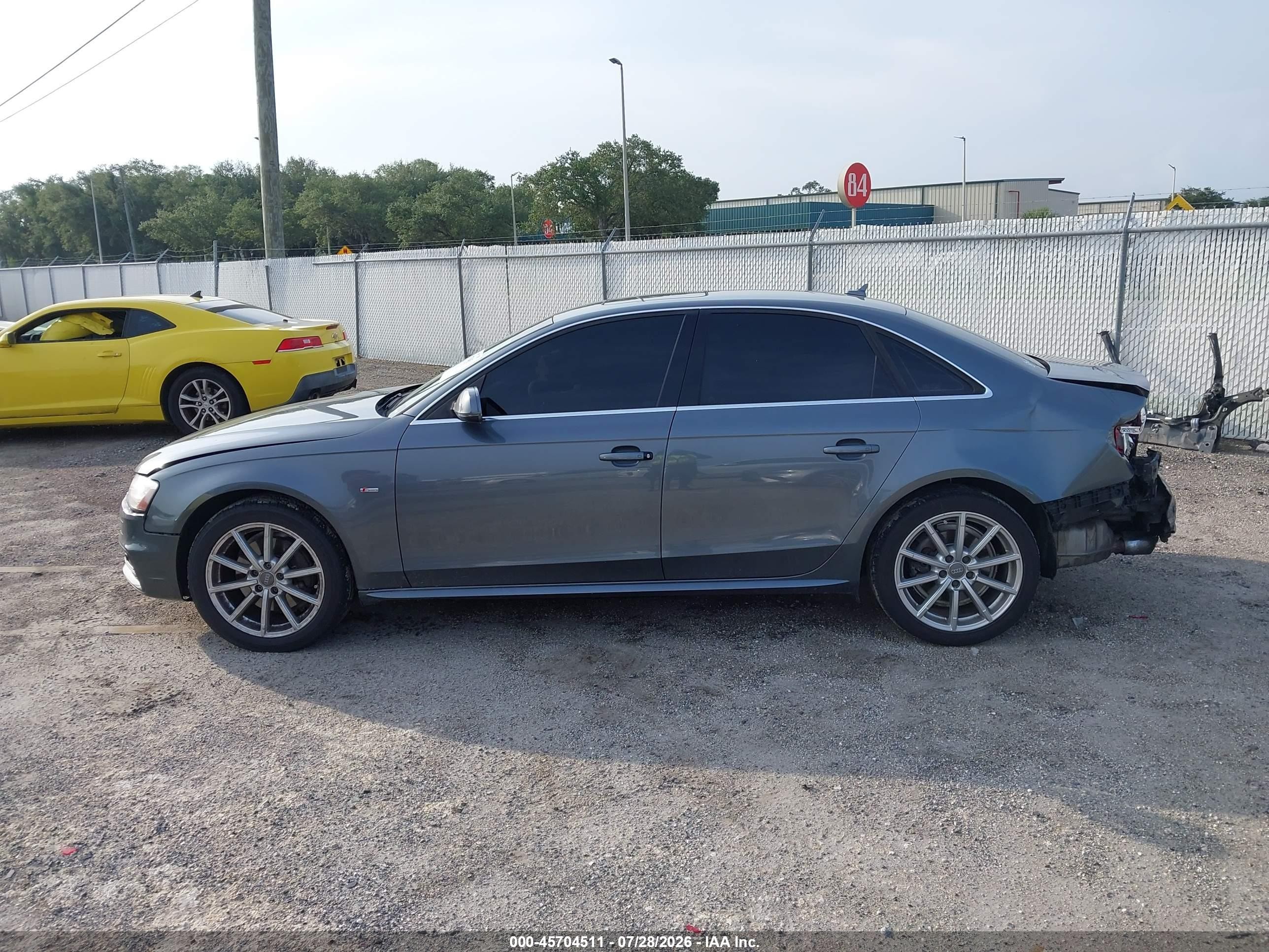 2014 Audi A4 2.0t Premium Gray vin: WAUEFAFL1EN039232