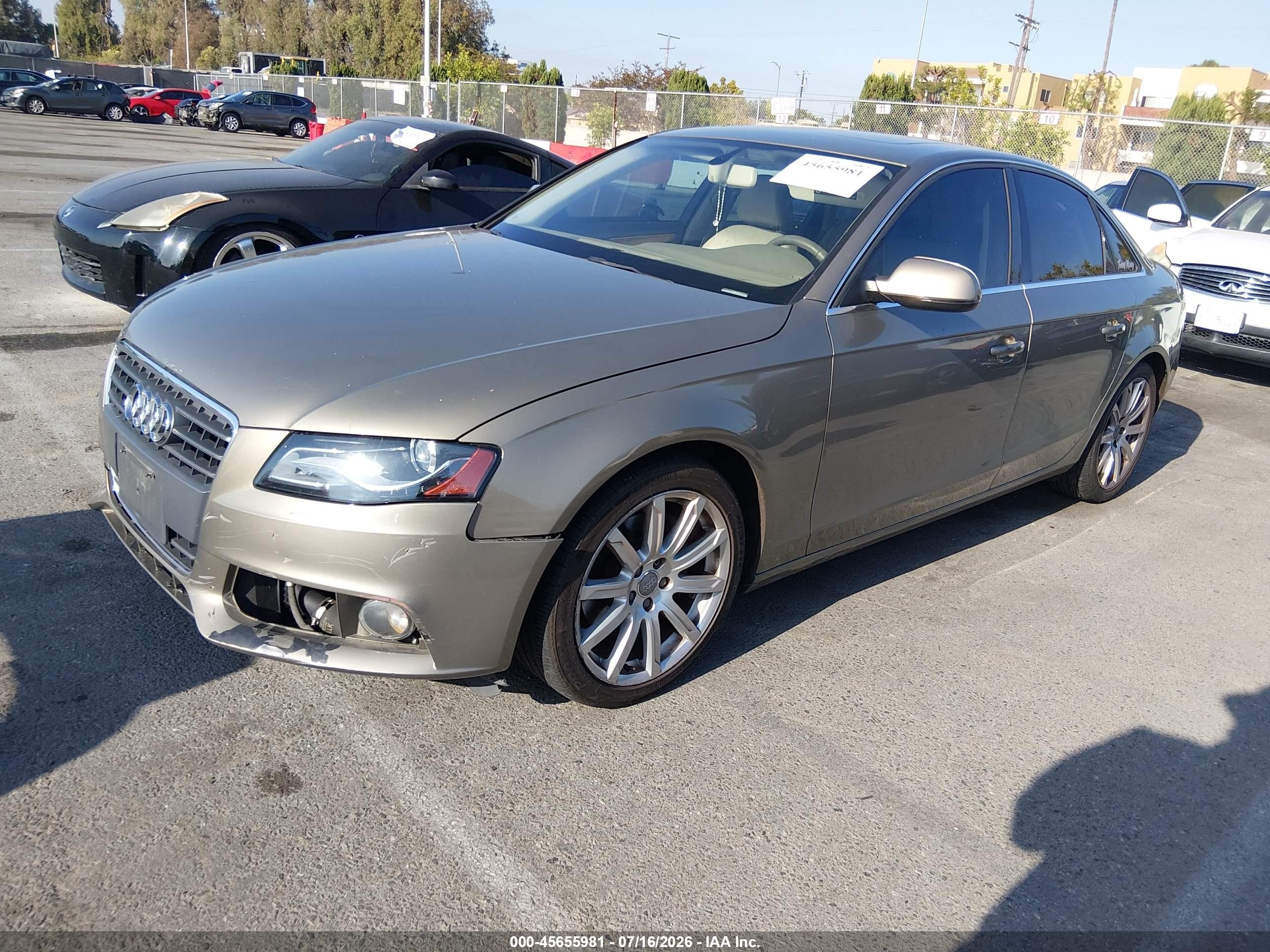2010 Audi A4 2.0t Premium Gold vin: WAUEFAFL2AN059032