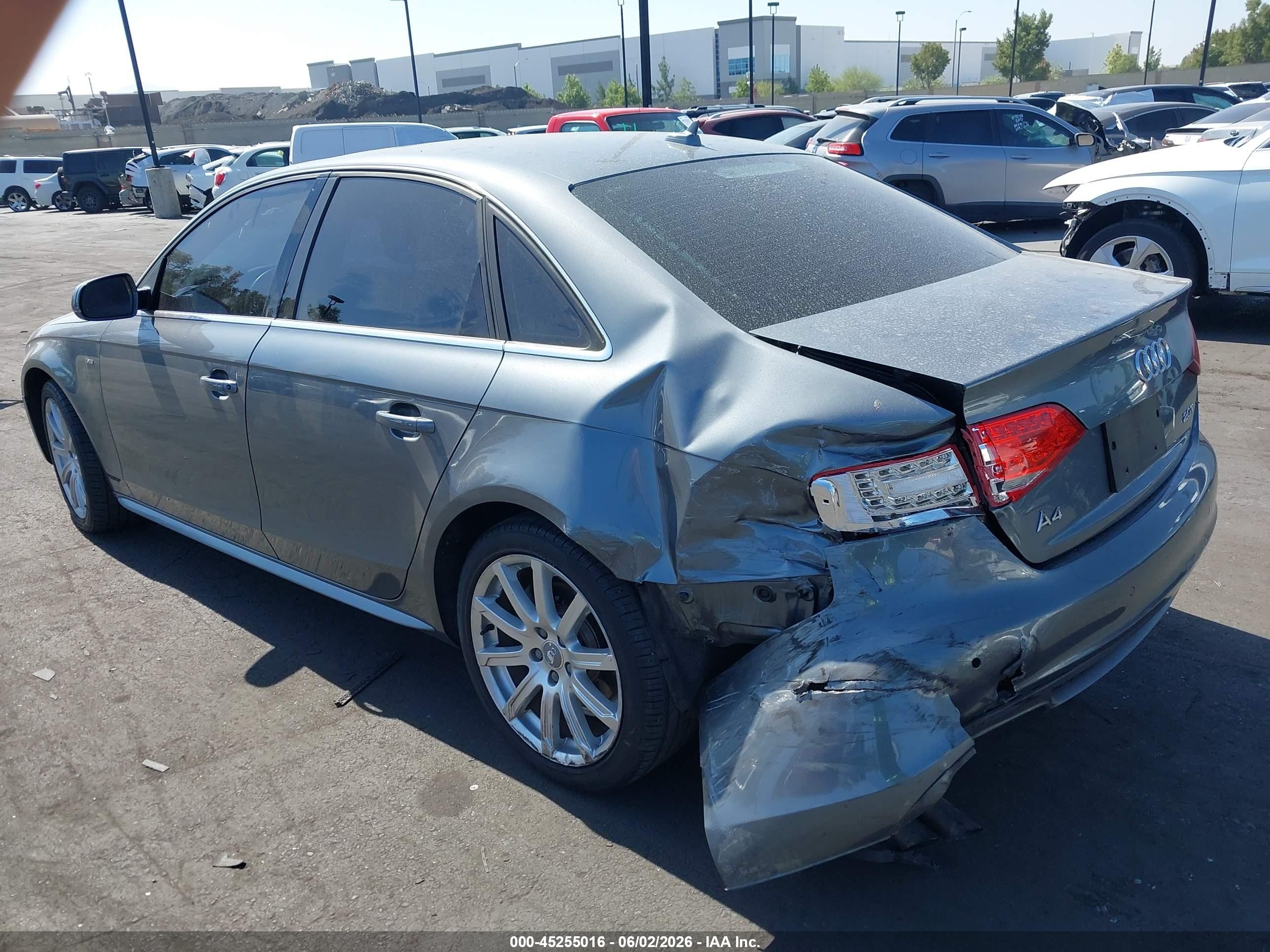 2012 Audi A4 2.0t Premium Gray vin: WAUEFAFL2CA120180