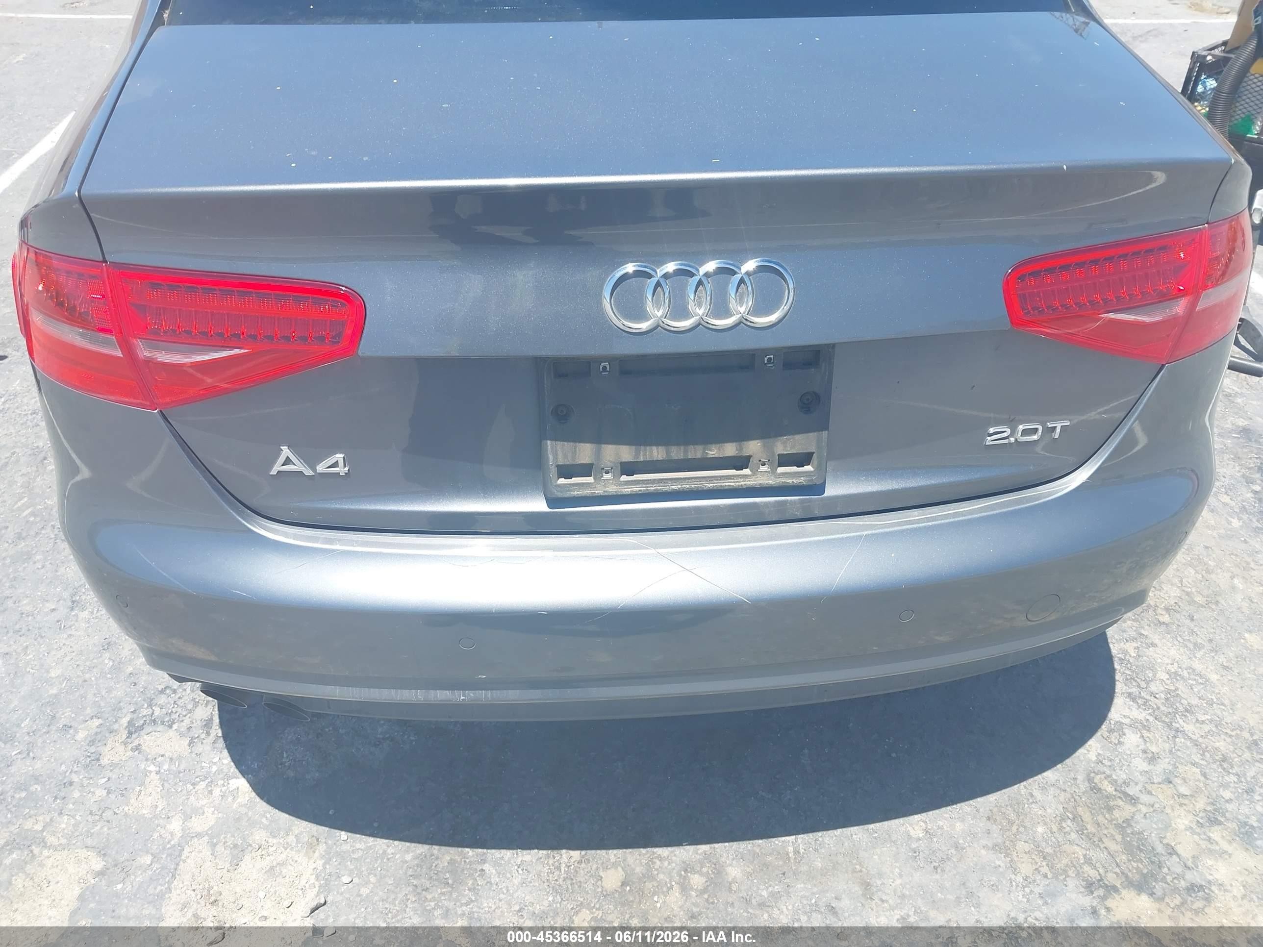 2013 Audi A4 2.0t Premium Black vin: WAUEFAFL2DA119368