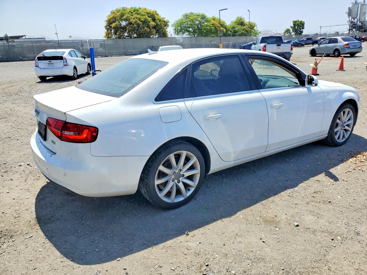 2013 Audi A4 Premium Plus White vin: WAUEFAFL2DN018940