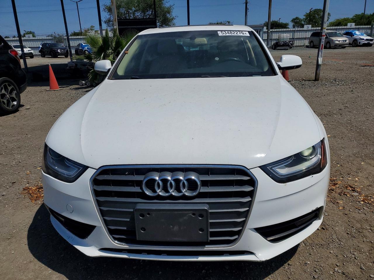 2013 Audi A4 Premium Plus White vin: WAUEFAFL2DN018940