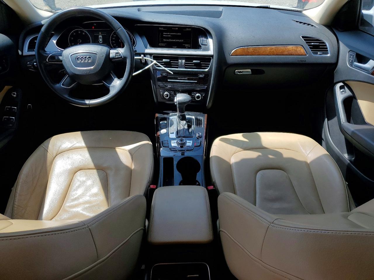 2013 Audi A4 Premium Plus White vin: WAUEFAFL2DN018940