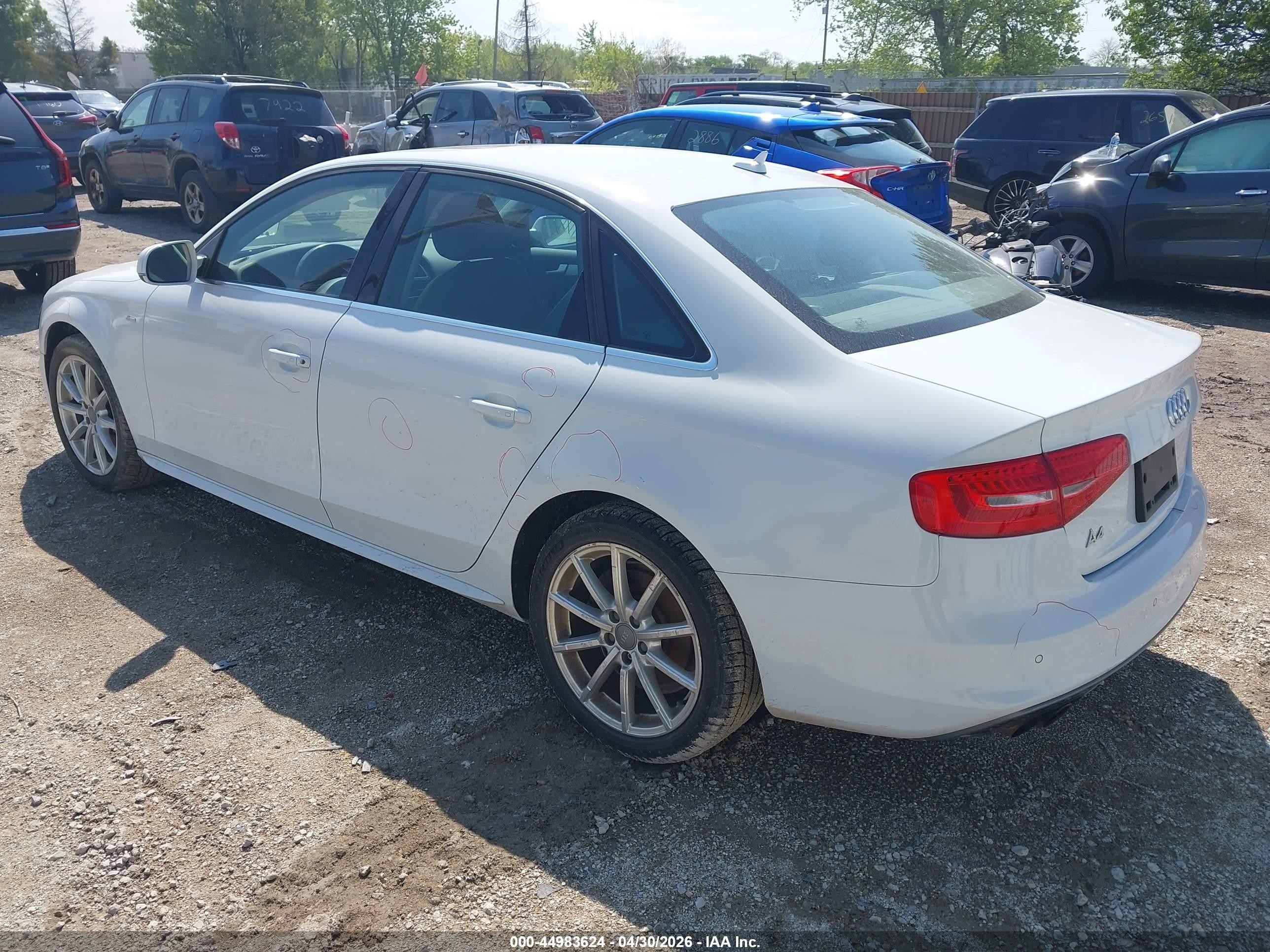 2014 Audi A4 2.0t Premium White vin: WAUEFAFL2EN006854