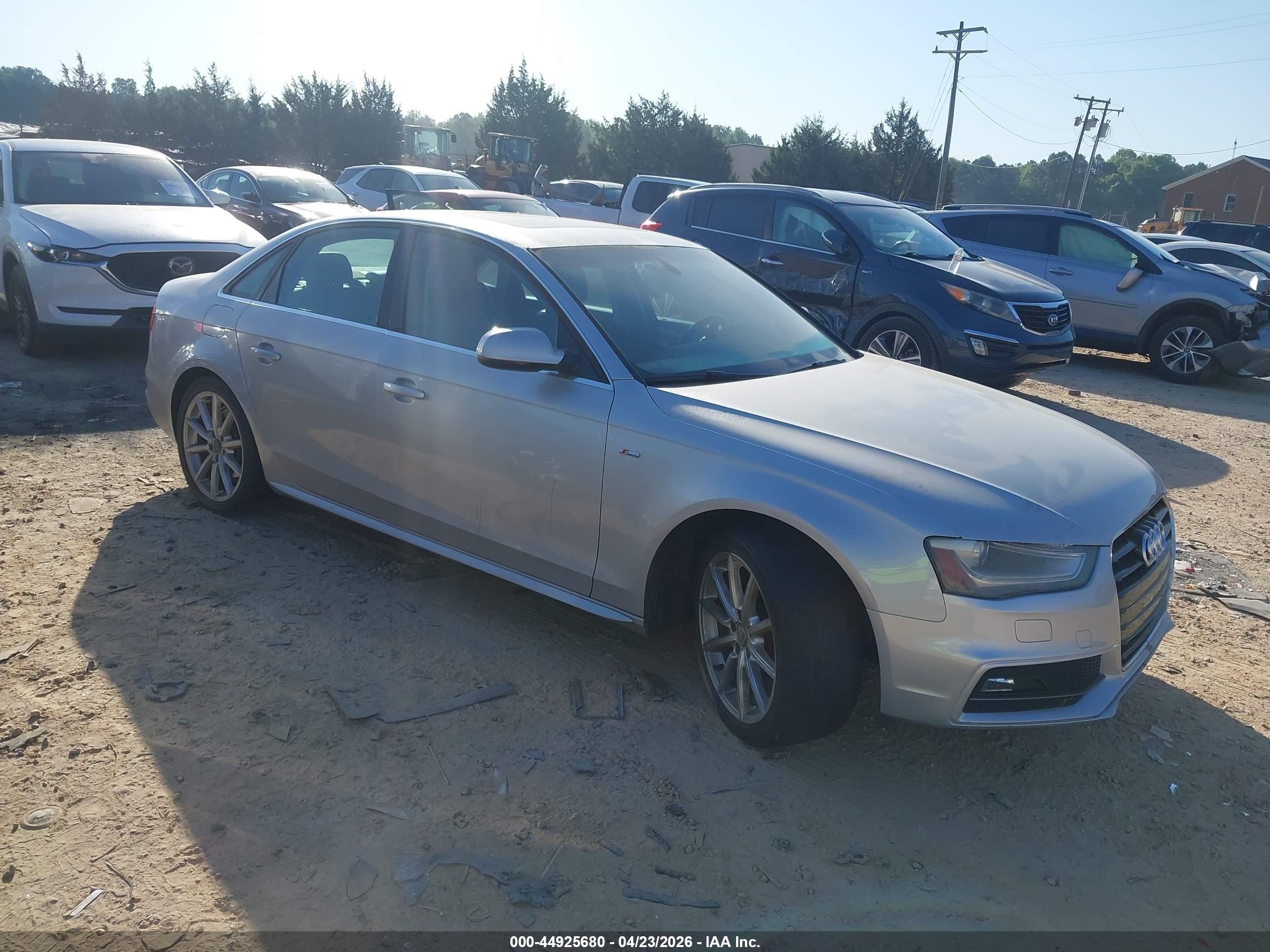 2014 Audi A4 2.0t Premium Silver vin: WAUEFAFL2EN035187
