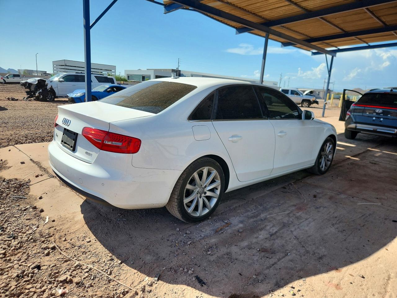 2013 Audi A4 Premium Plus White vin: WAUEFAFL3DN035049
