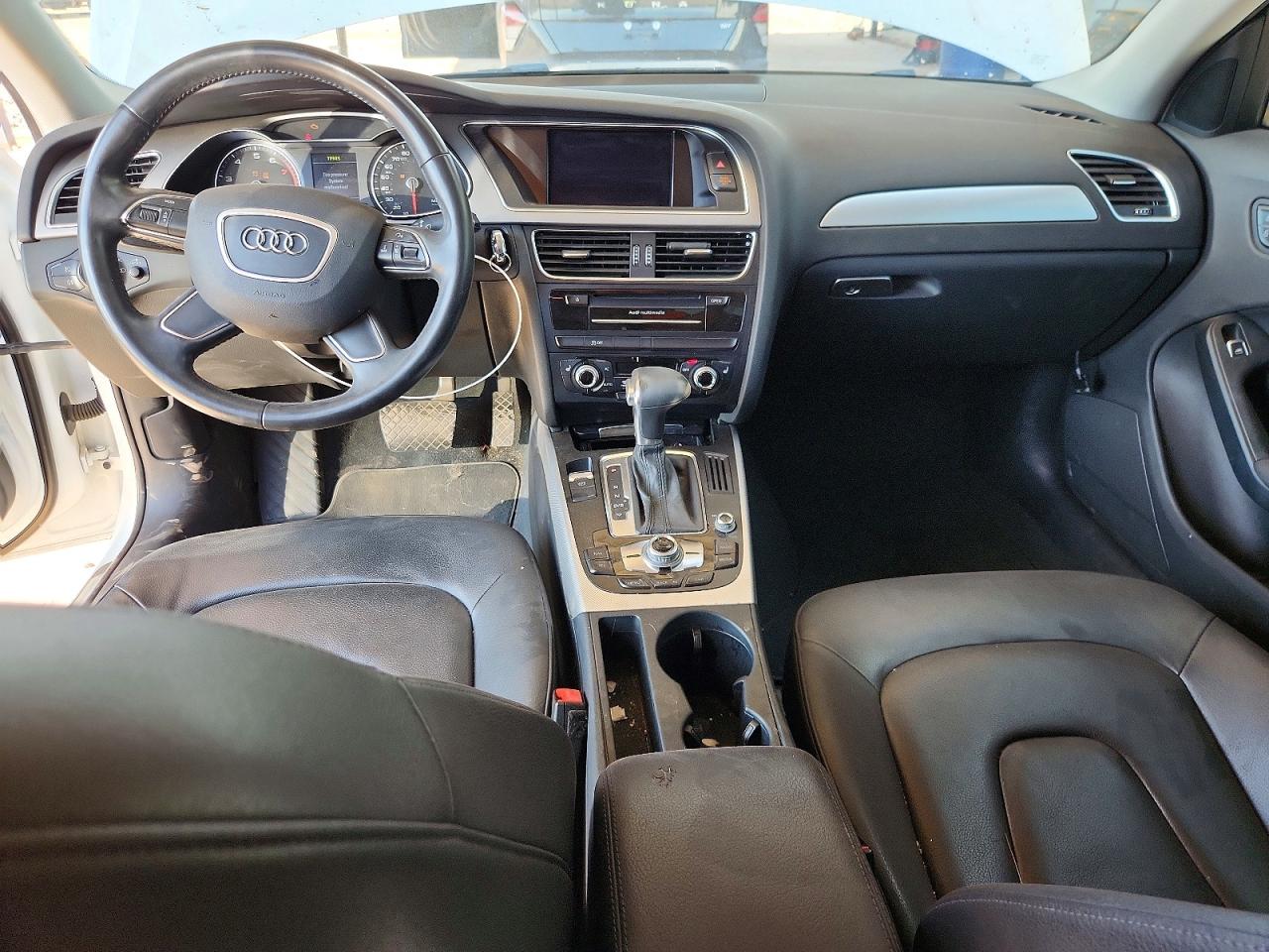 2013 Audi A4 Premium Plus White vin: WAUEFAFL3DN035049
