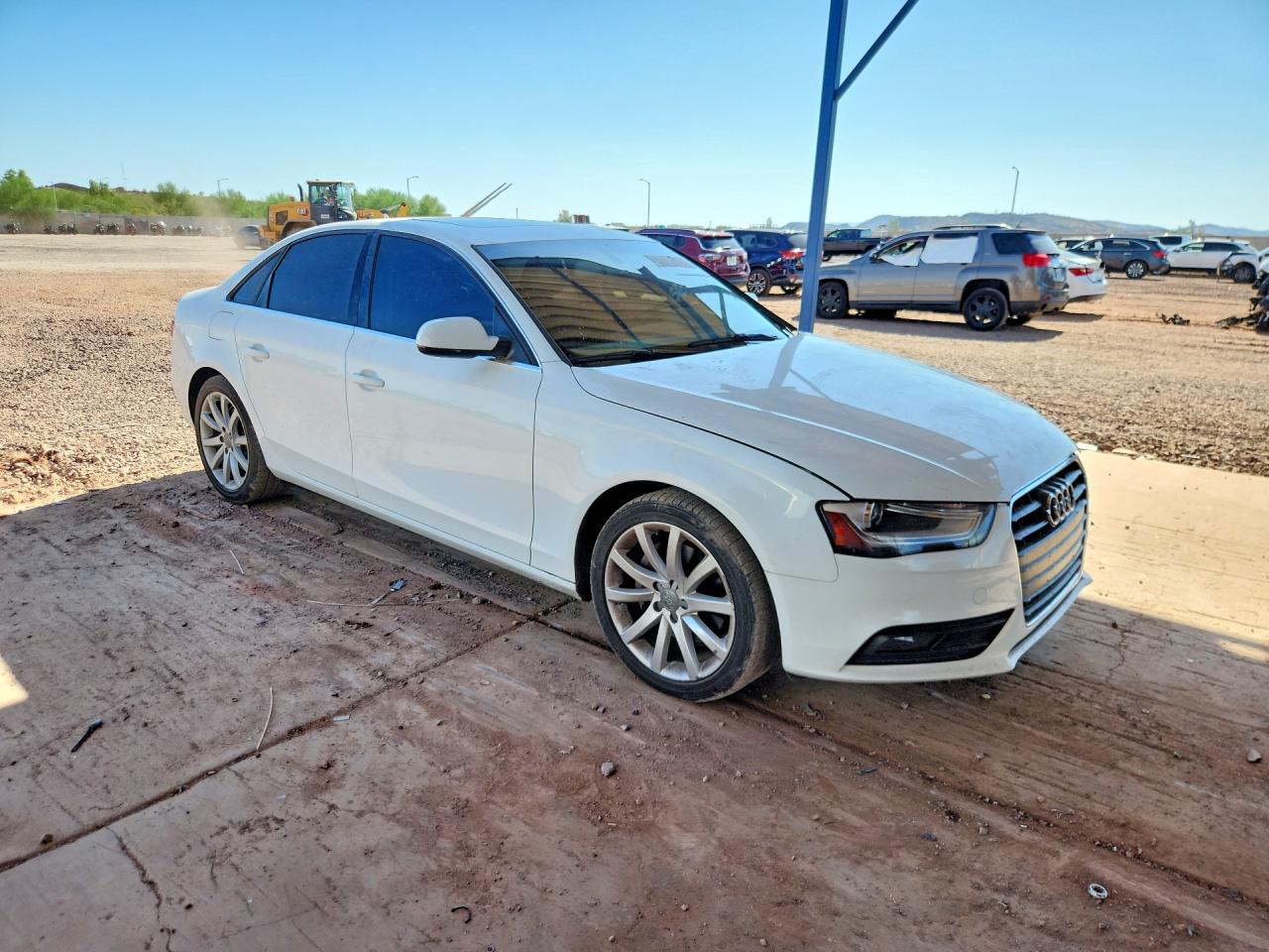 2013 Audi A4 Premium Plus White vin: WAUEFAFL3DN035049