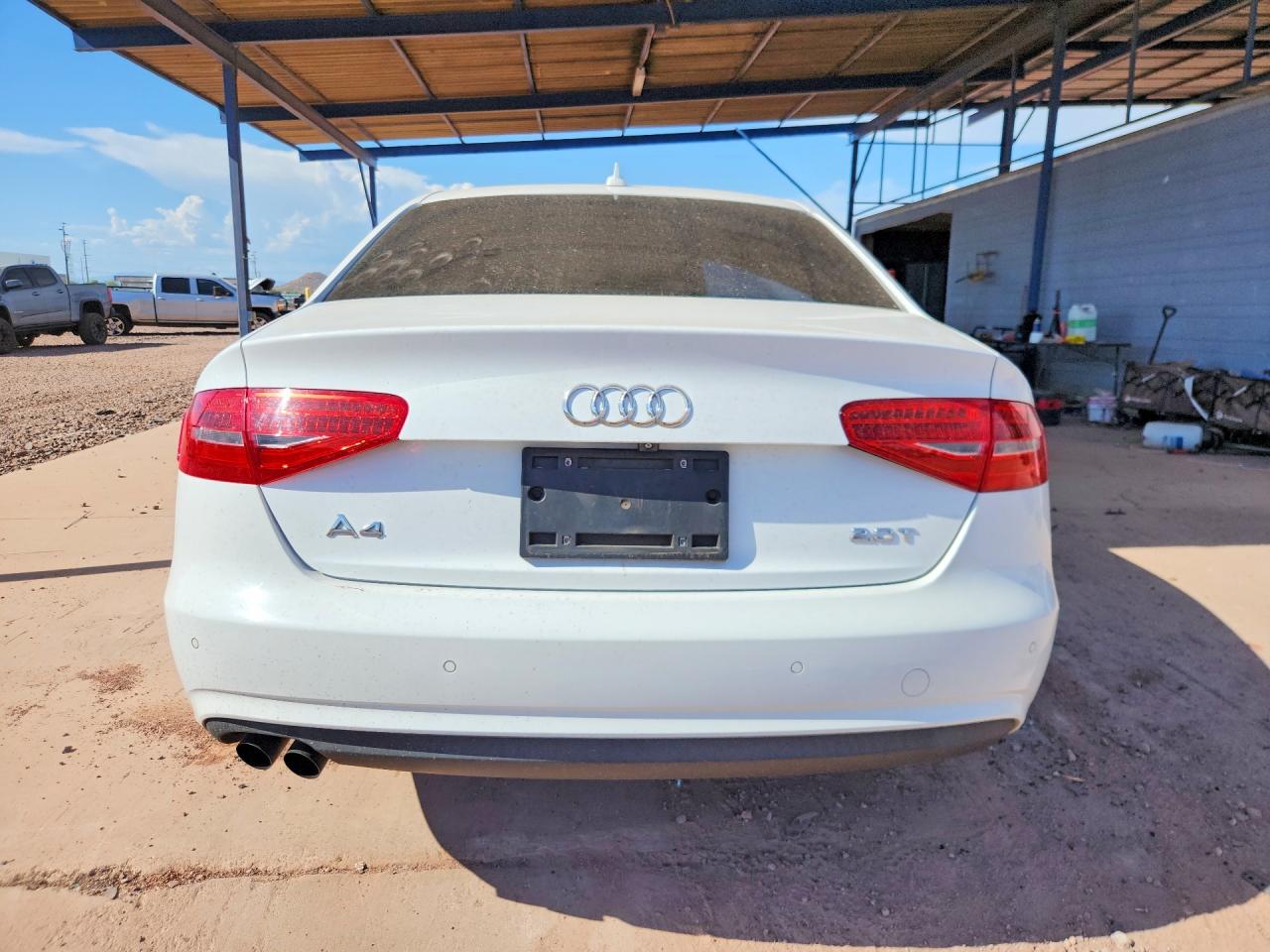 2013 Audi A4 Premium Plus White vin: WAUEFAFL3DN035049