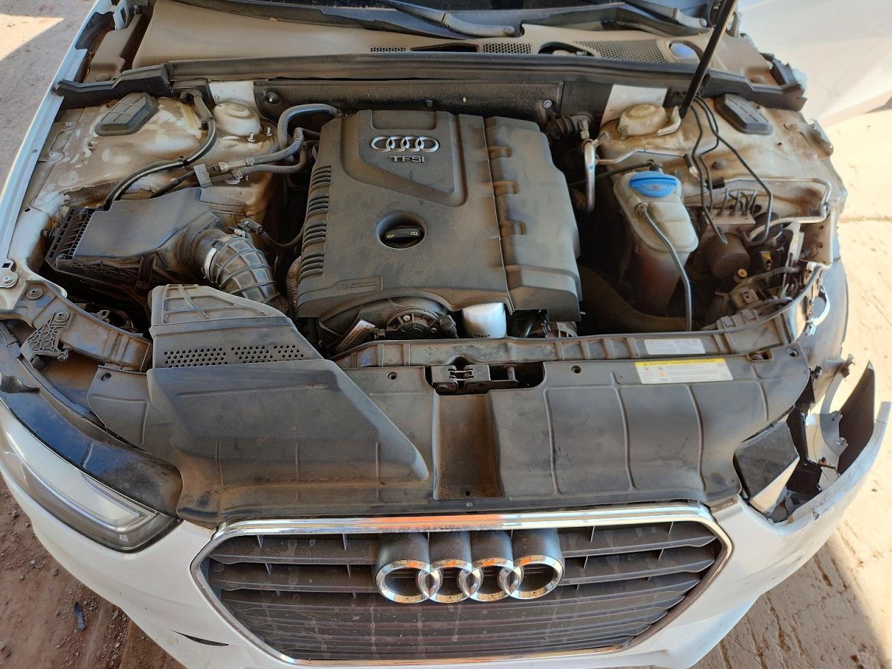 2013 Audi A4 Premium Plus White vin: WAUEFAFL3DN035049