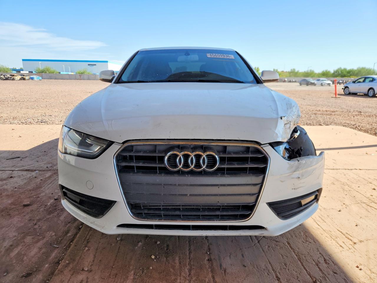 2013 Audi A4 Premium Plus White vin: WAUEFAFL3DN035049