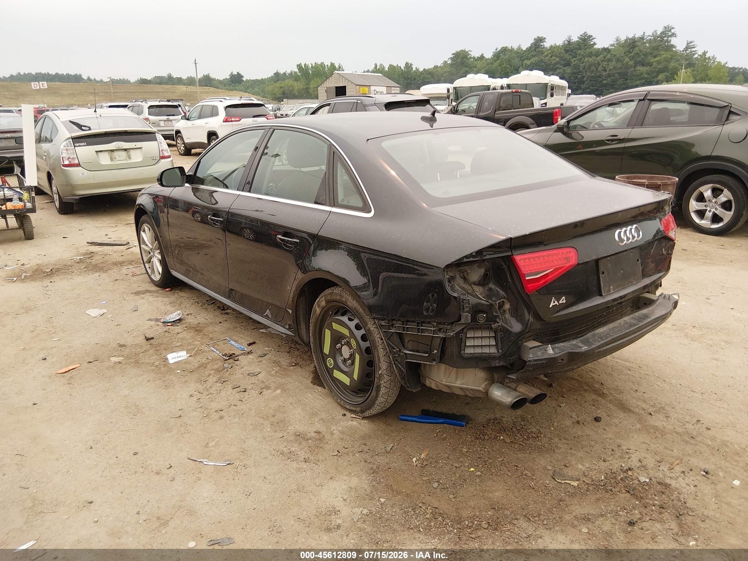 2014 Audi A4 2.0t Premium Black vin: WAUEFAFL3EN007415