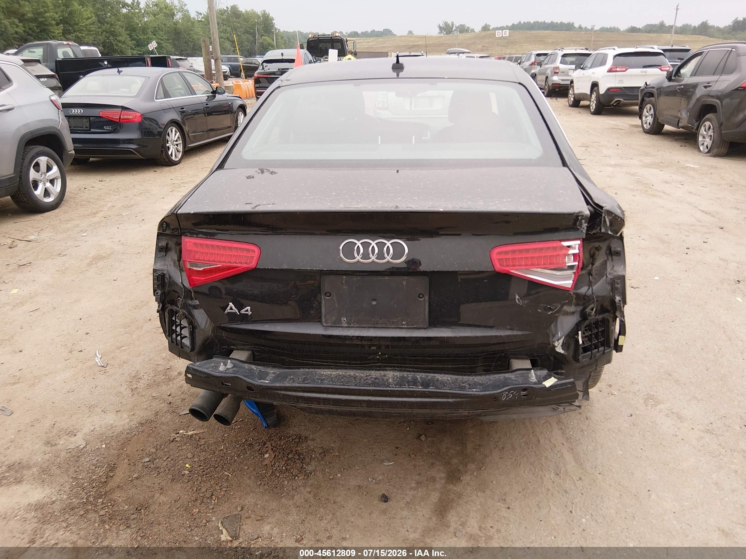 2014 Audi A4 2.0t Premium Black vin: WAUEFAFL3EN007415