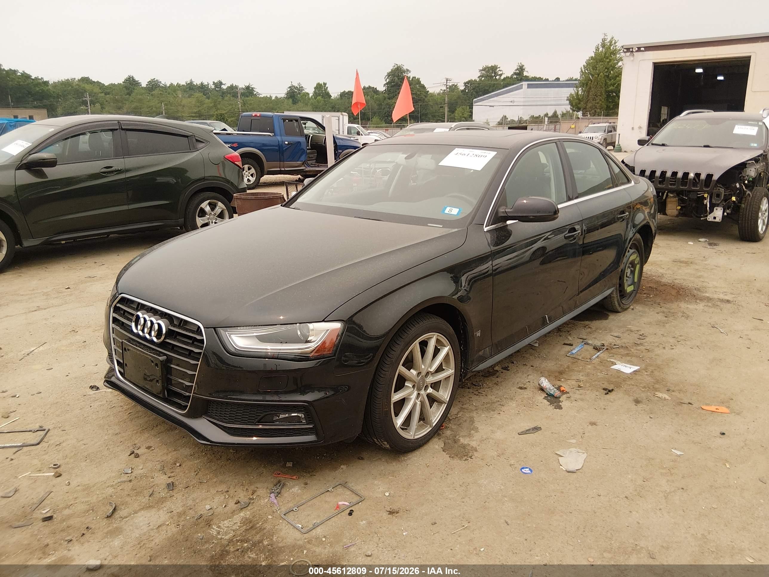 2014 Audi A4 2.0t Premium Black vin: WAUEFAFL3EN007415