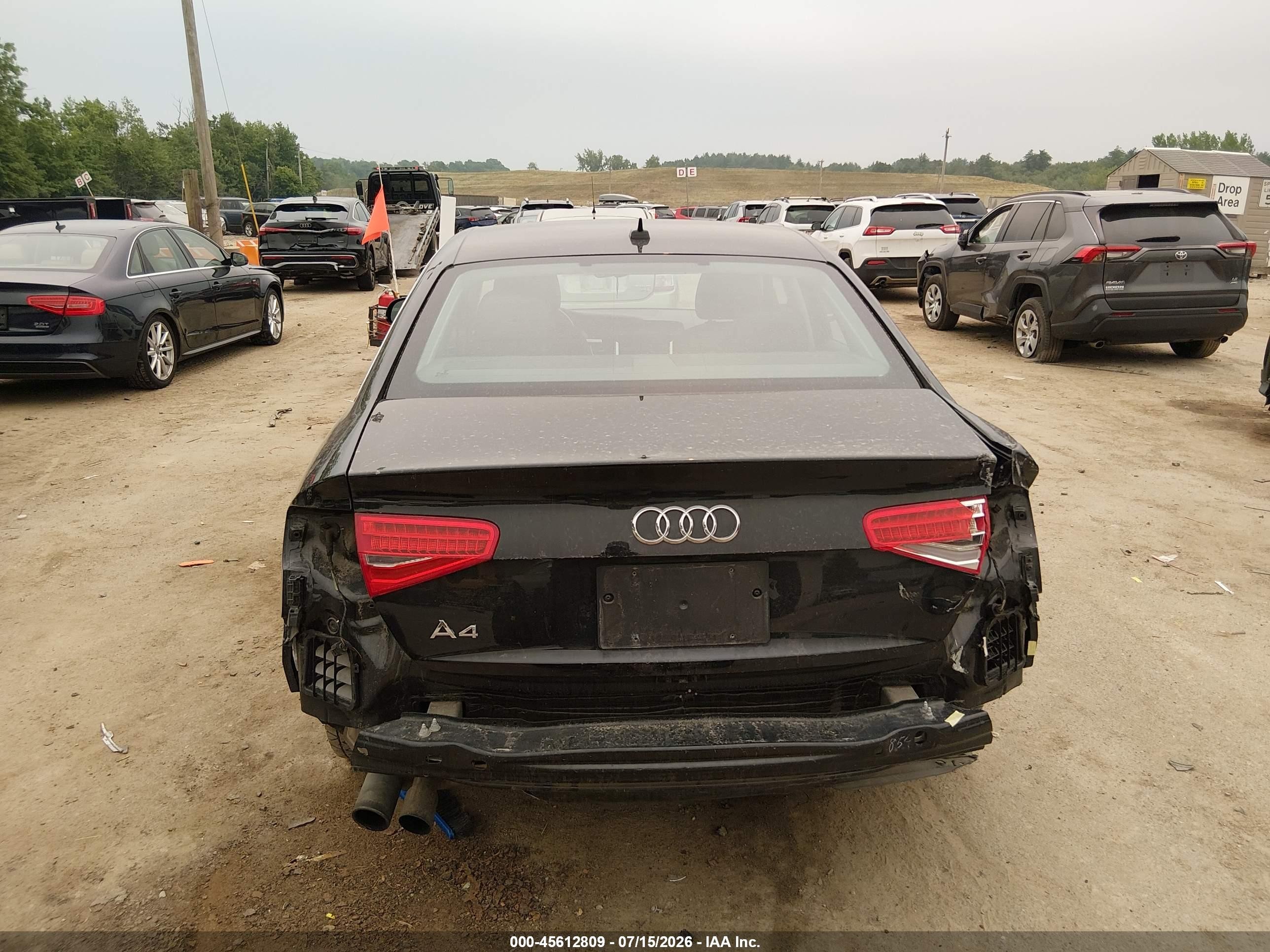 2014 Audi A4 2.0t Premium Black vin: WAUEFAFL3EN007415