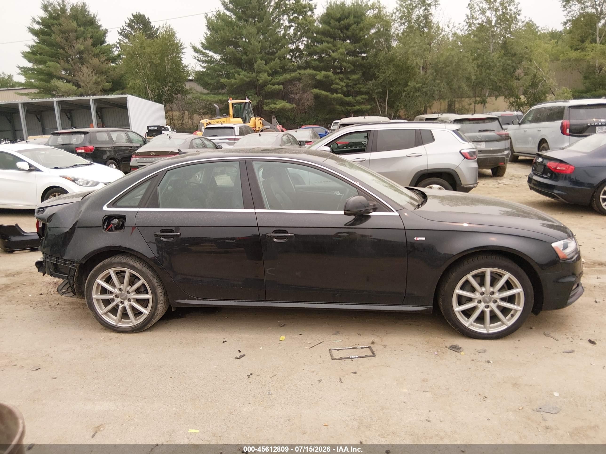 2014 Audi A4 2.0t Premium Black vin: WAUEFAFL3EN007415