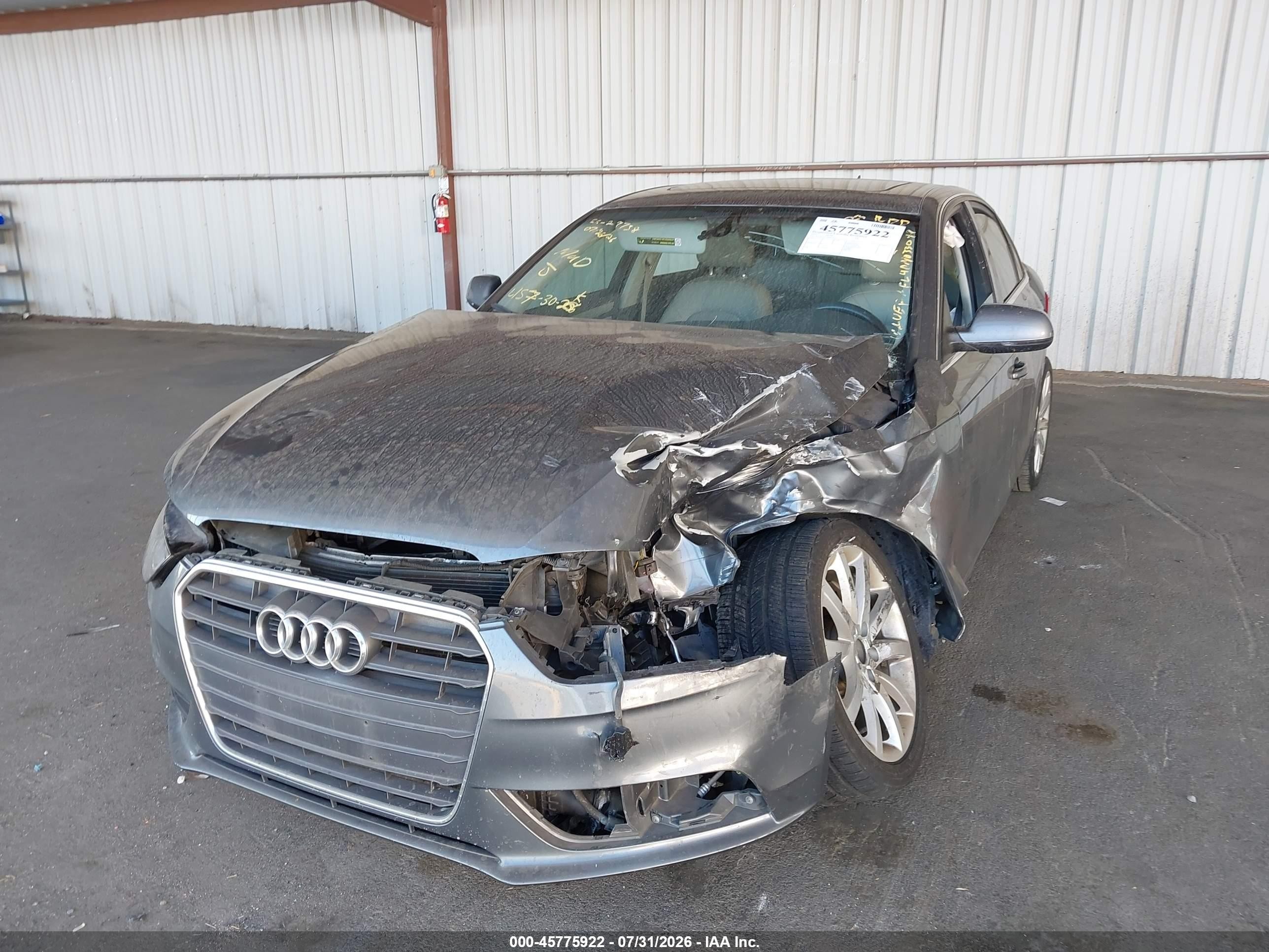 2013 Audi A4 2.0t Premium Gray vin: WAUEFAFL4DN033049