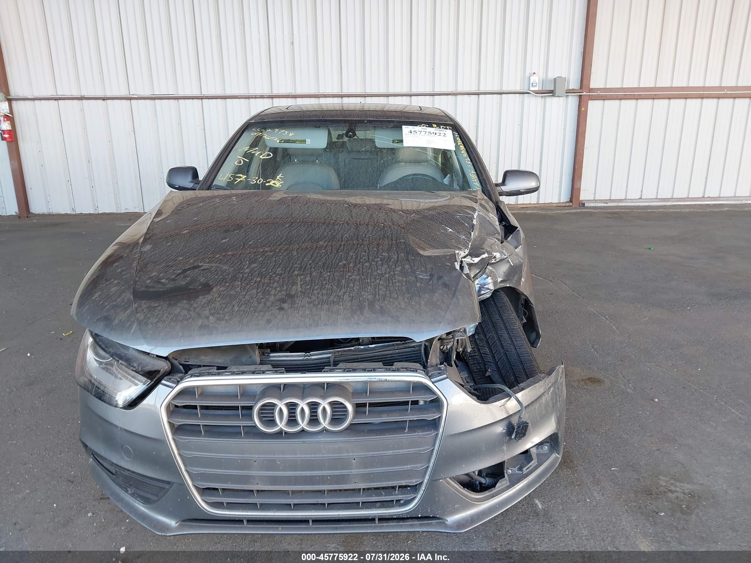 2013 Audi A4 2.0t Premium Gray vin: WAUEFAFL4DN033049