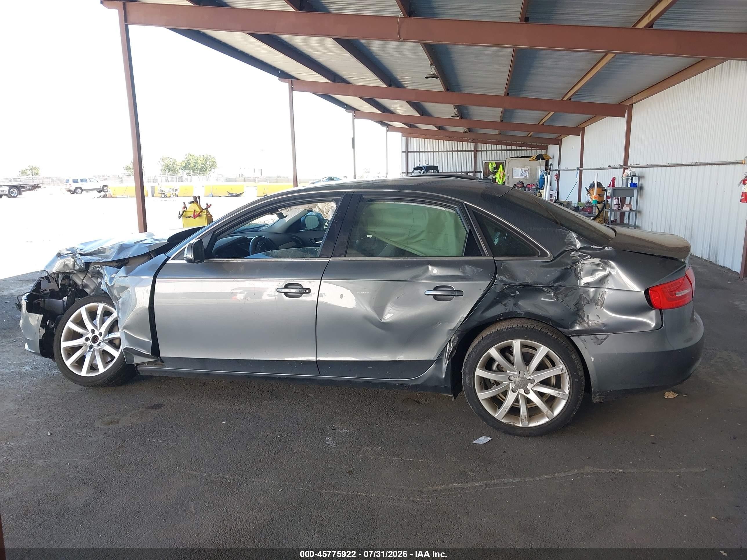2013 Audi A4 2.0t Premium Gray vin: WAUEFAFL4DN033049