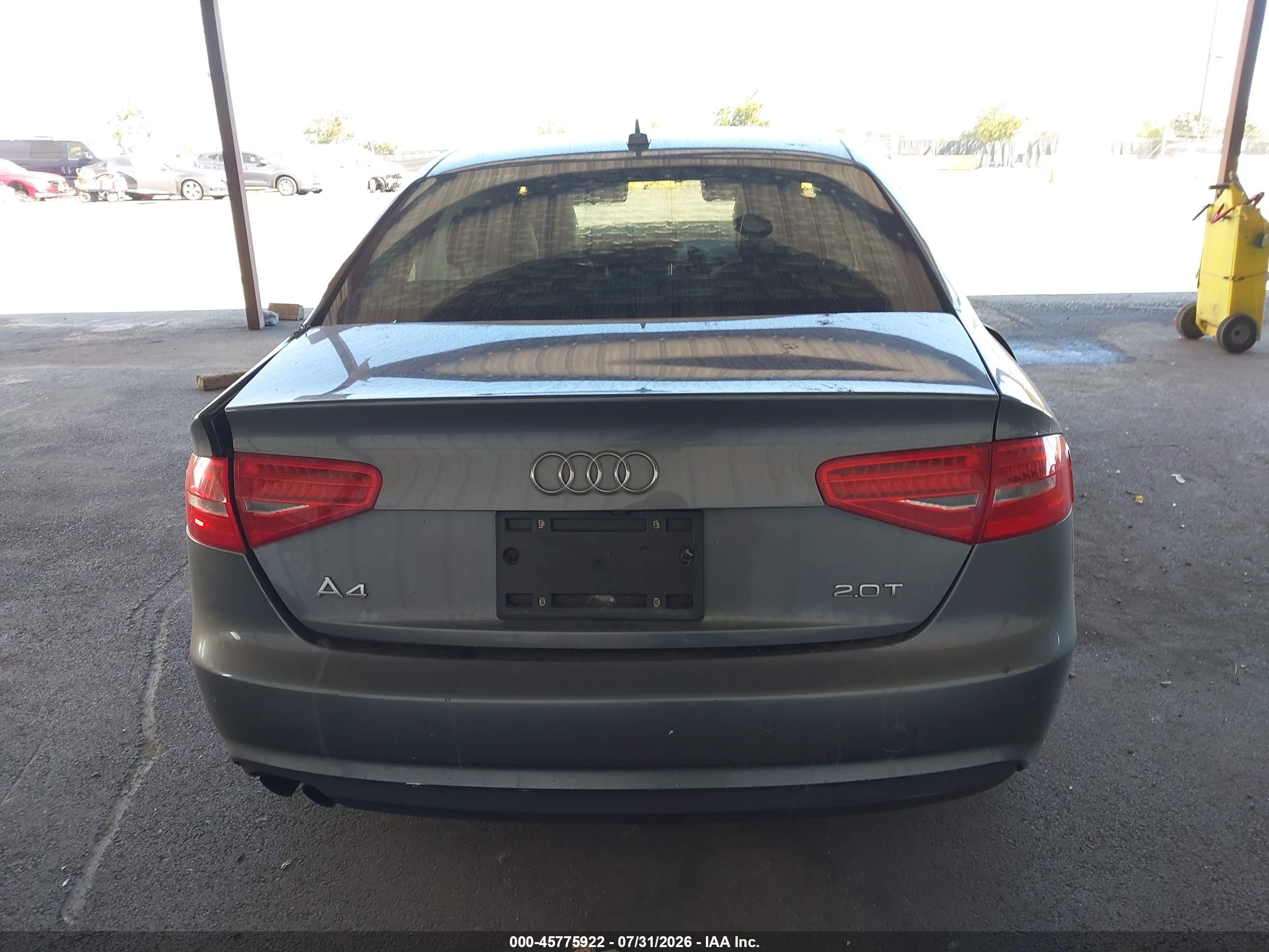 2013 Audi A4 2.0t Premium Gray vin: WAUEFAFL4DN033049