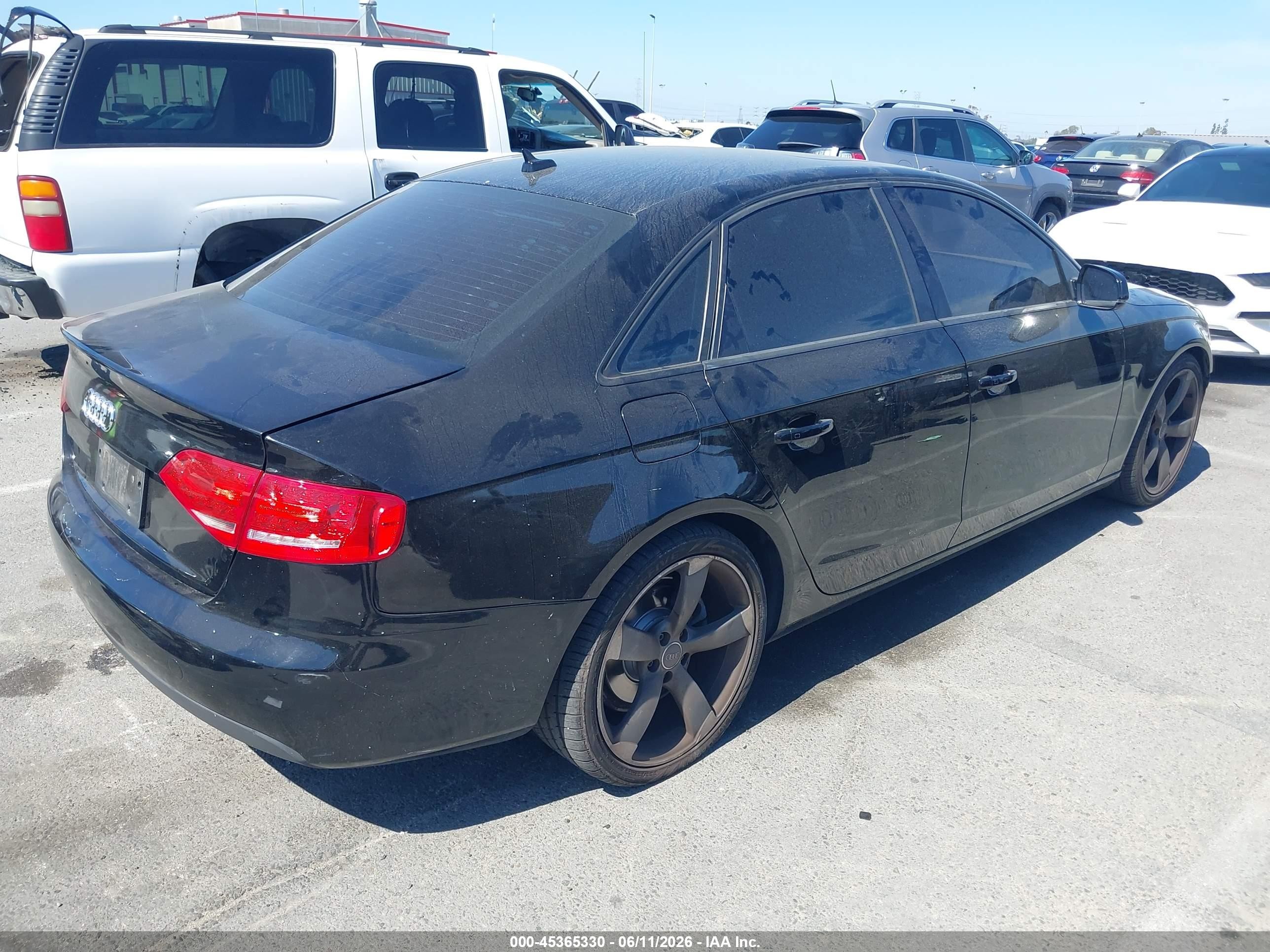 2011 Audi A4 2.0t Premium Black vin: WAUEFAFL5BN030349