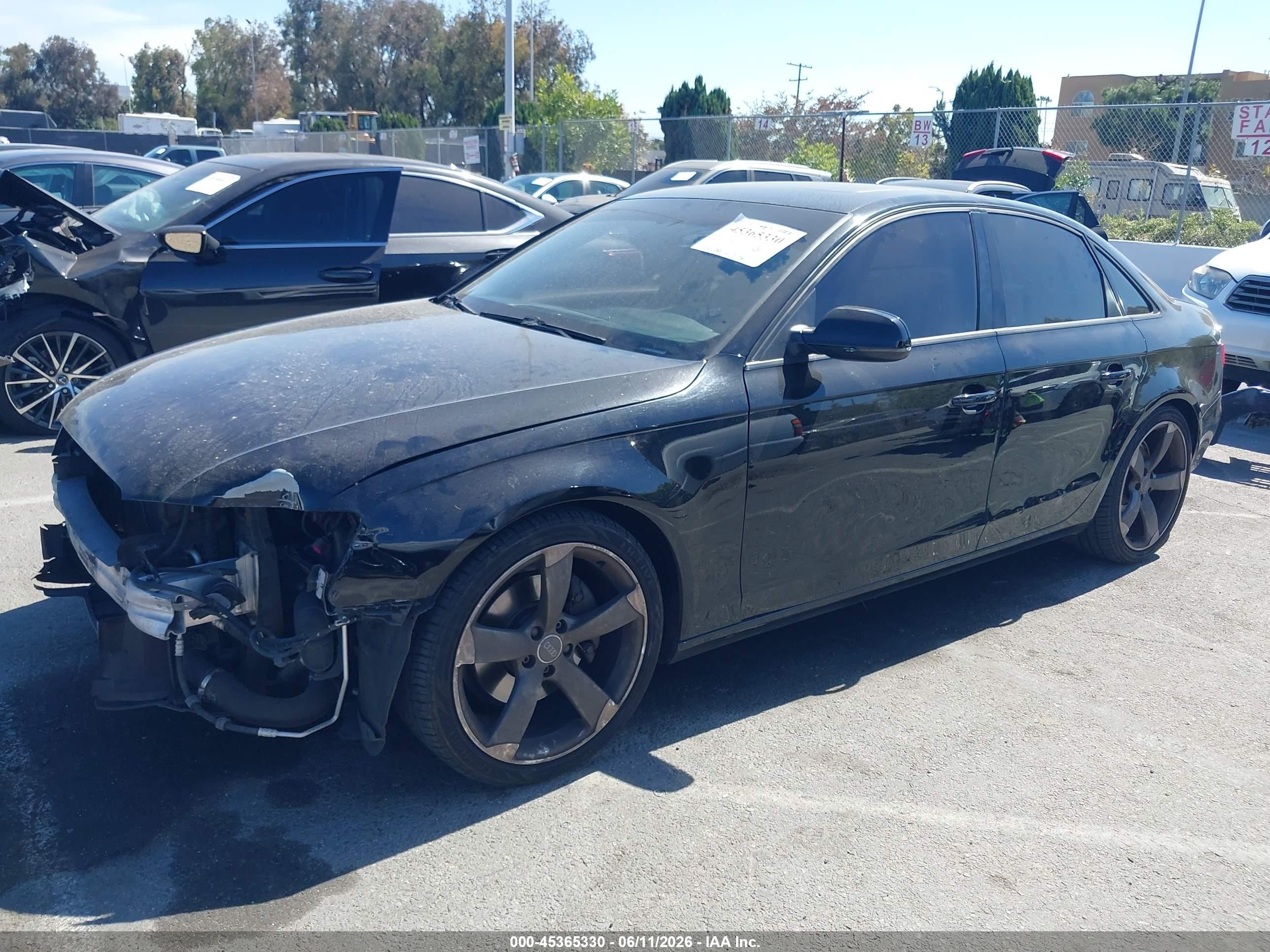 2011 Audi A4 2.0t Premium Black vin: WAUEFAFL5BN030349