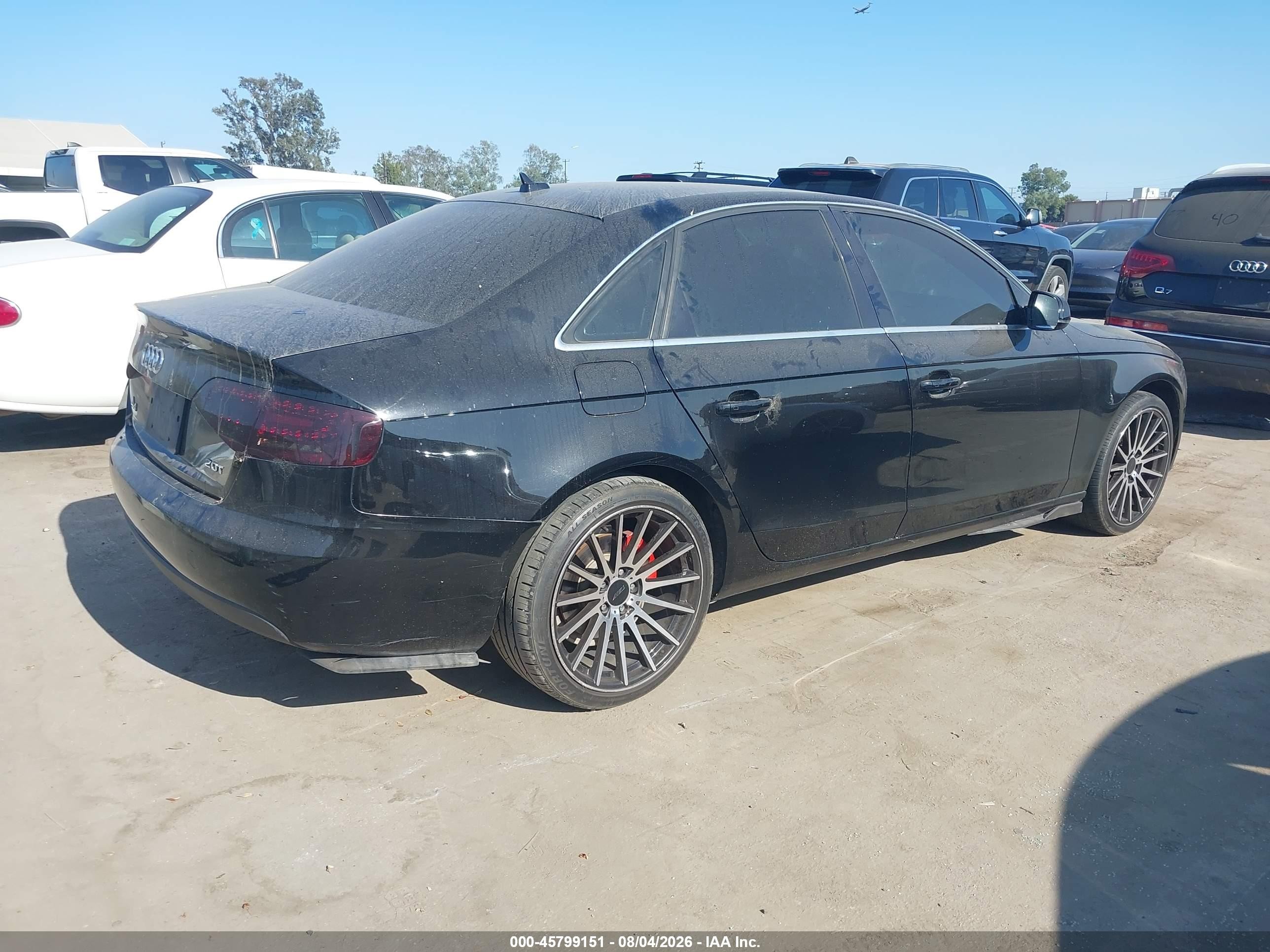 2011 Audi A4 2.0t Premium Plus Black vin: WAUEFAFL5BN053369