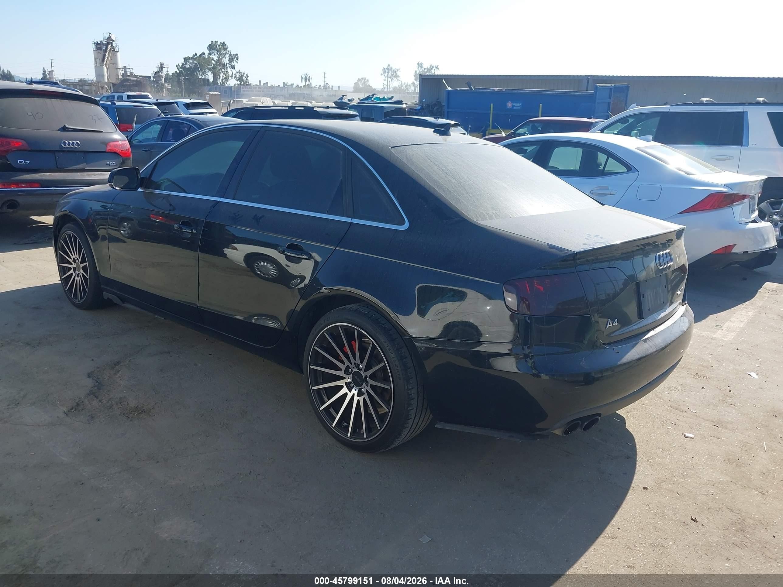 2011 Audi A4 2.0t Premium Plus Black vin: WAUEFAFL5BN053369