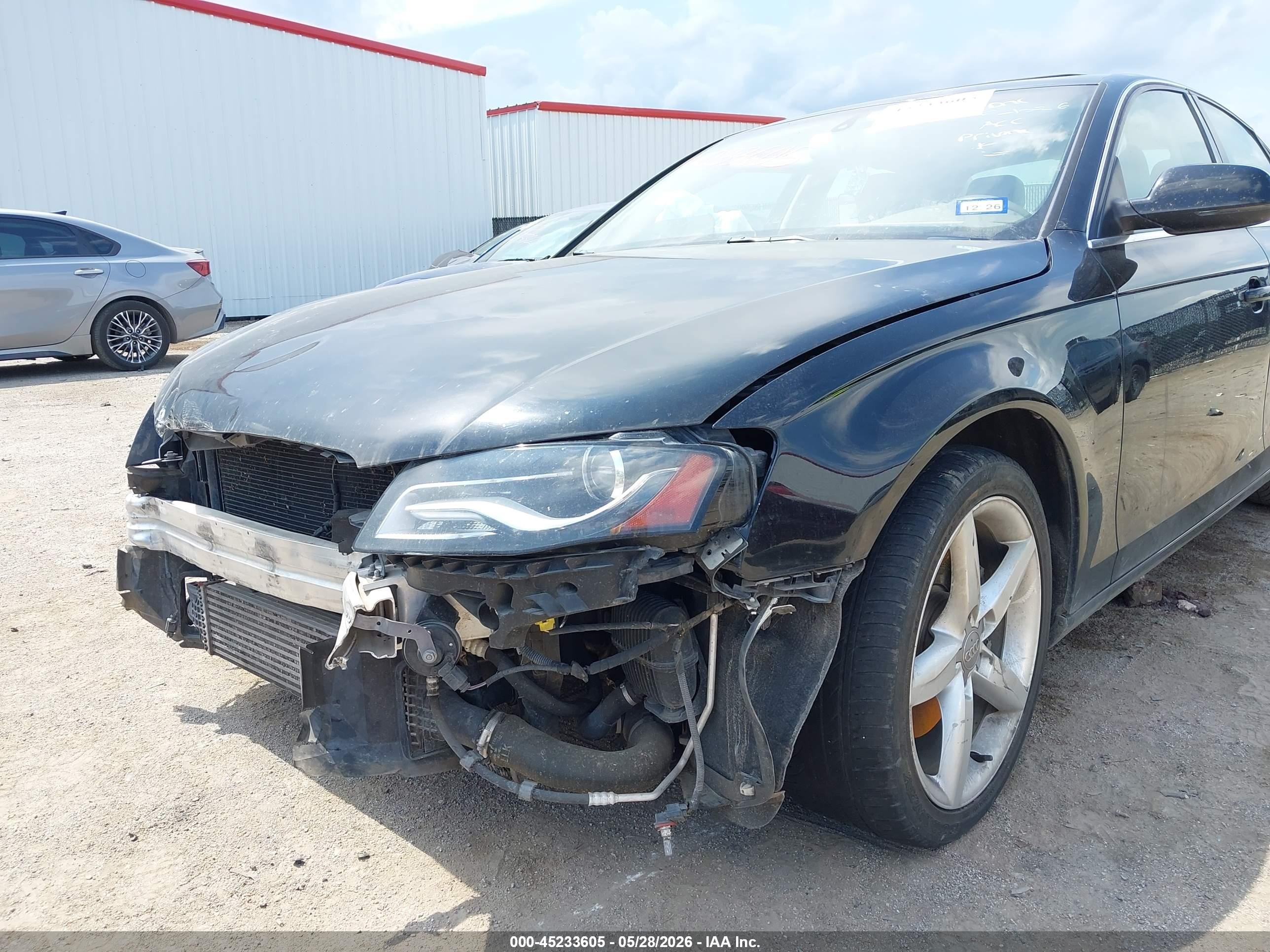 2011 Audi A4 2.0t Premium Черный vin: WAUEFAFL5BN055512