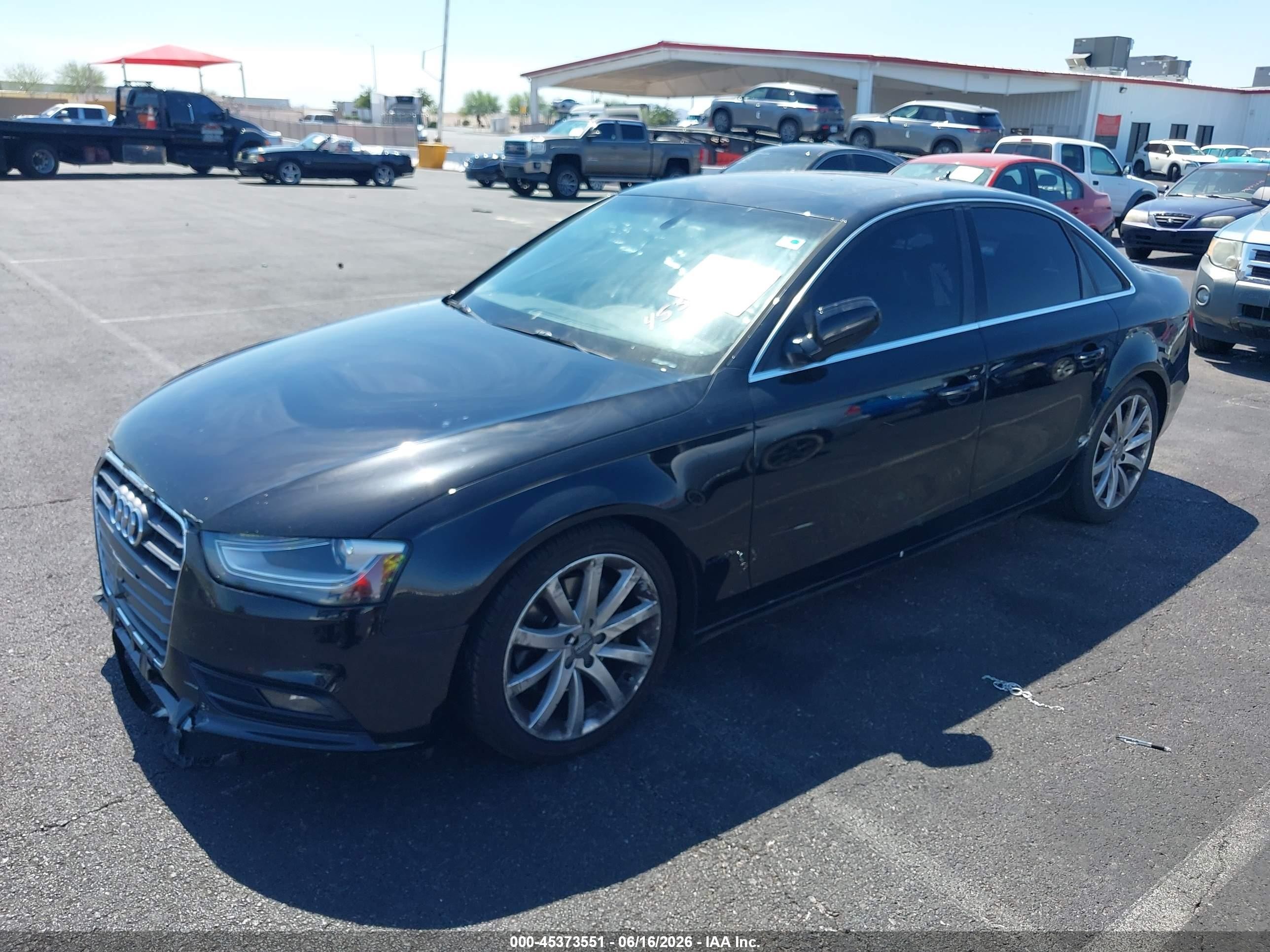 2013 Audi A4 2.0t Premium Черный vin: WAUEFAFL5DN022030