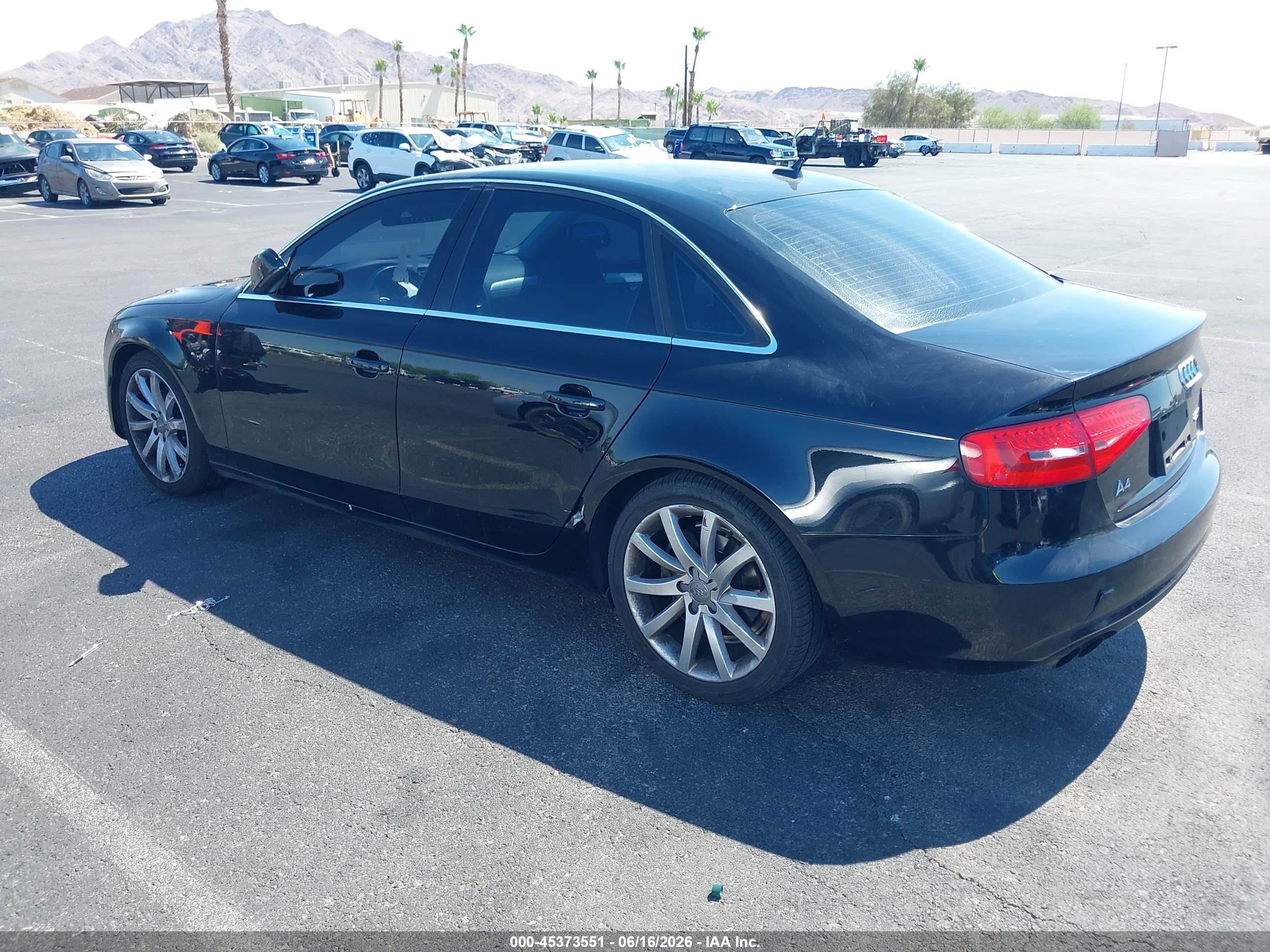 2013 Audi A4 2.0t Premium Черный vin: WAUEFAFL5DN022030
