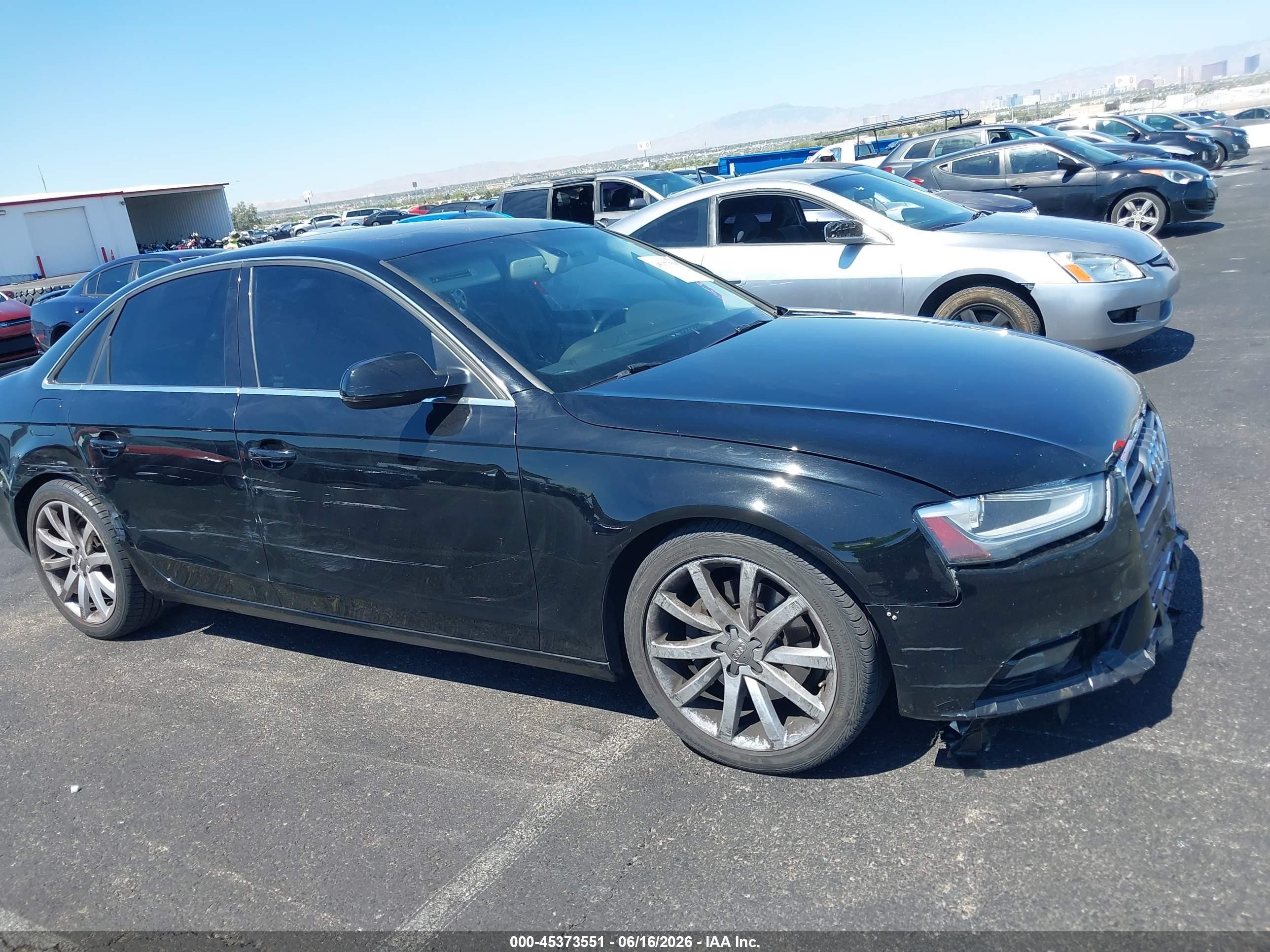 2013 Audi A4 2.0t Premium Черный vin: WAUEFAFL5DN022030