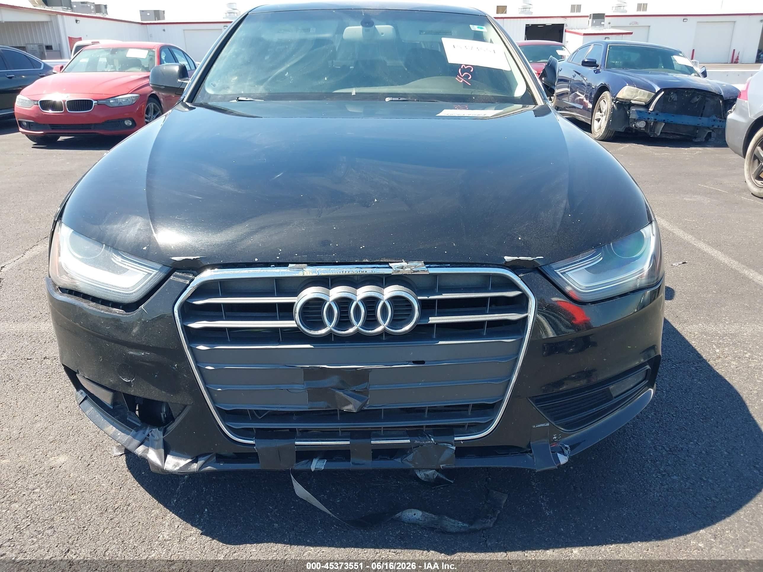 2013 Audi A4 2.0t Premium Черный vin: WAUEFAFL5DN022030