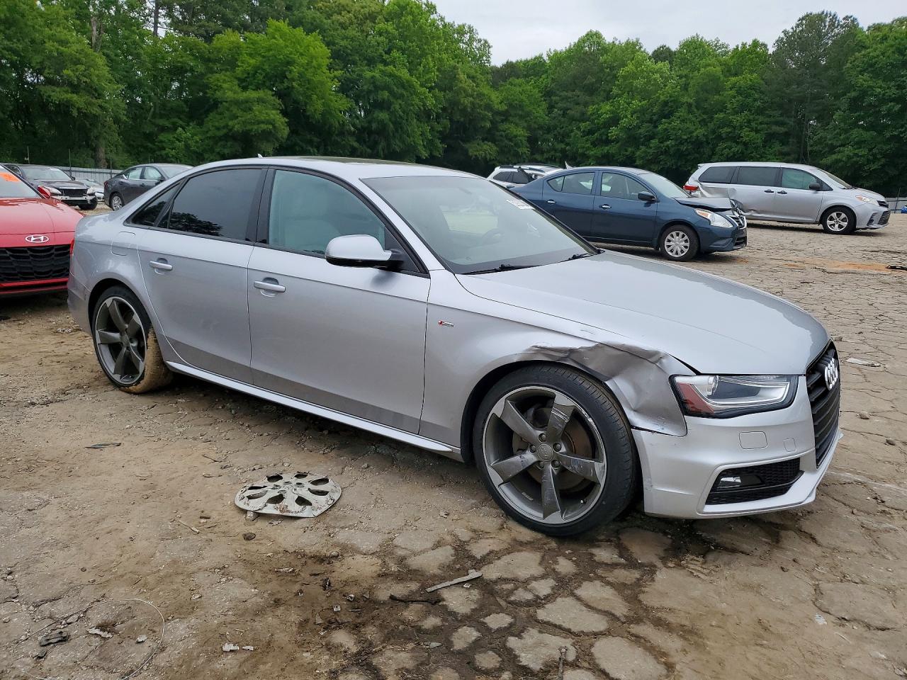 2015 Audi A4 Premium Plus Серебряный vin: WAUEFAFL6FN040443
